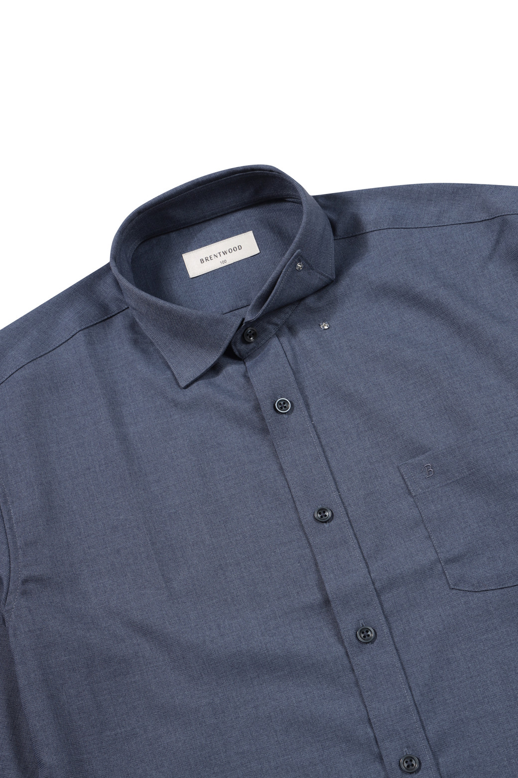 BRENTWOOD - 긴팔셔츠 - 레귤러핏 뱀부 블렌디드 드레스셔츠