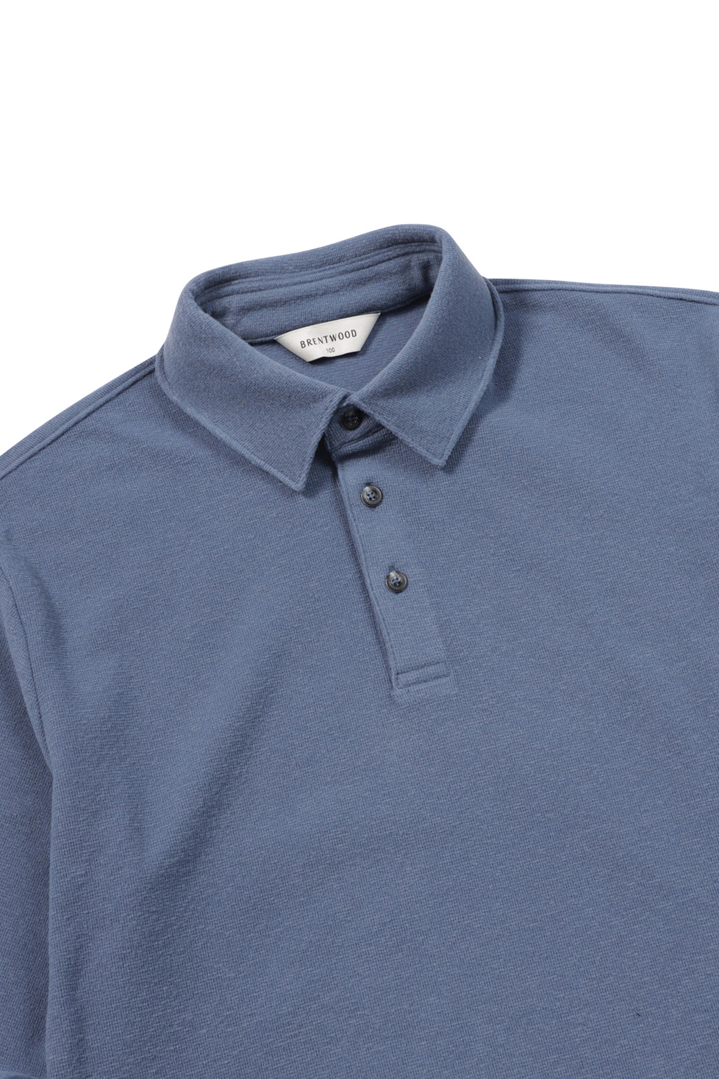 BRENTWOOD - 긴팔티셔츠 - 기모 솔리드 폴로넥 티셔츠
