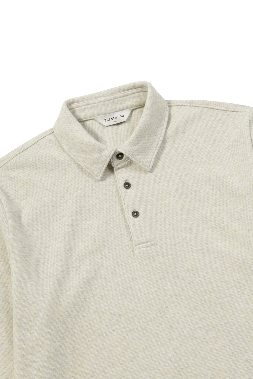 BRENTWOOD - 긴팔티셔츠 - 기모 솔리드 폴로넥 티셔츠
