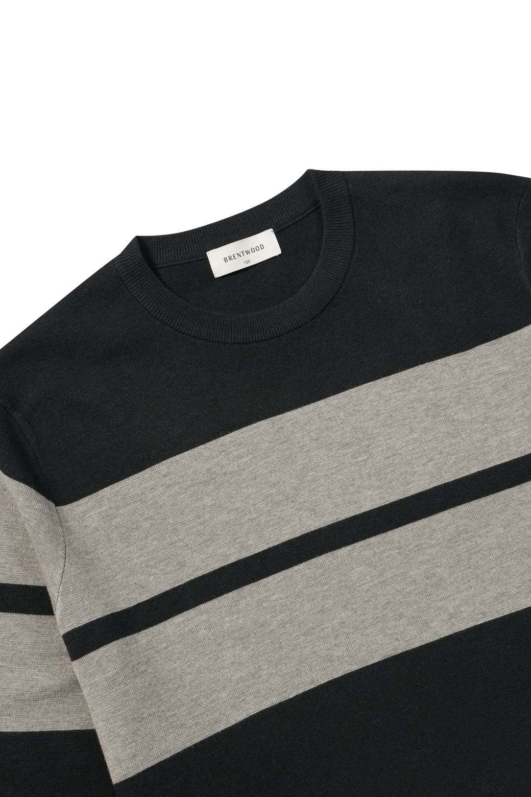 BRENTWOOD - 스웨터 - 빅블록 워셔블 라운드넥 스웨터