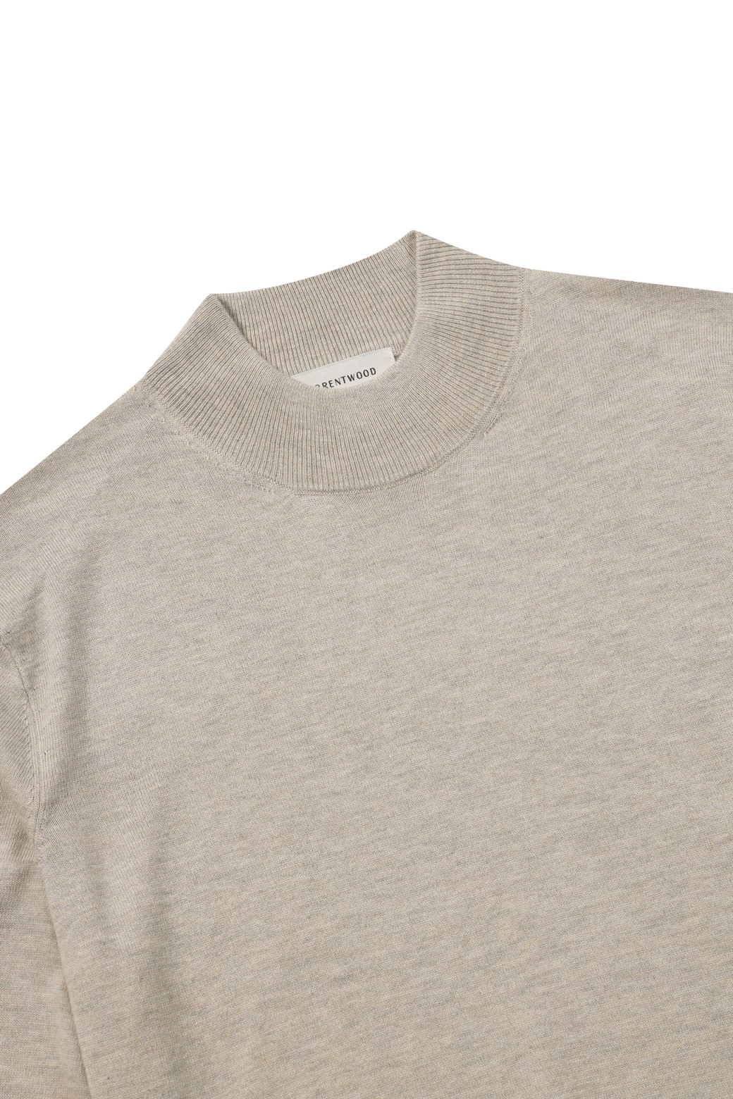 BRENTWOOD - 스웨터 - [에센셜스] 솔리드 워셔블 하프터틀넥 스웨터