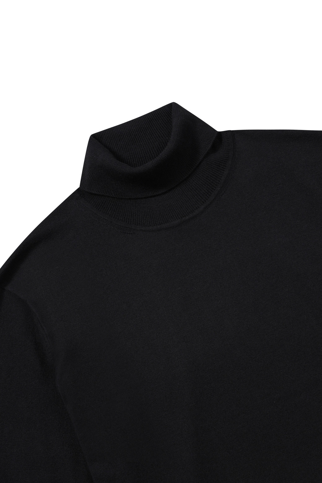 BRENTWOOD - 스웨터 - [에센셜스] 솔리드 워셔블 롱터틀넥 스웨터