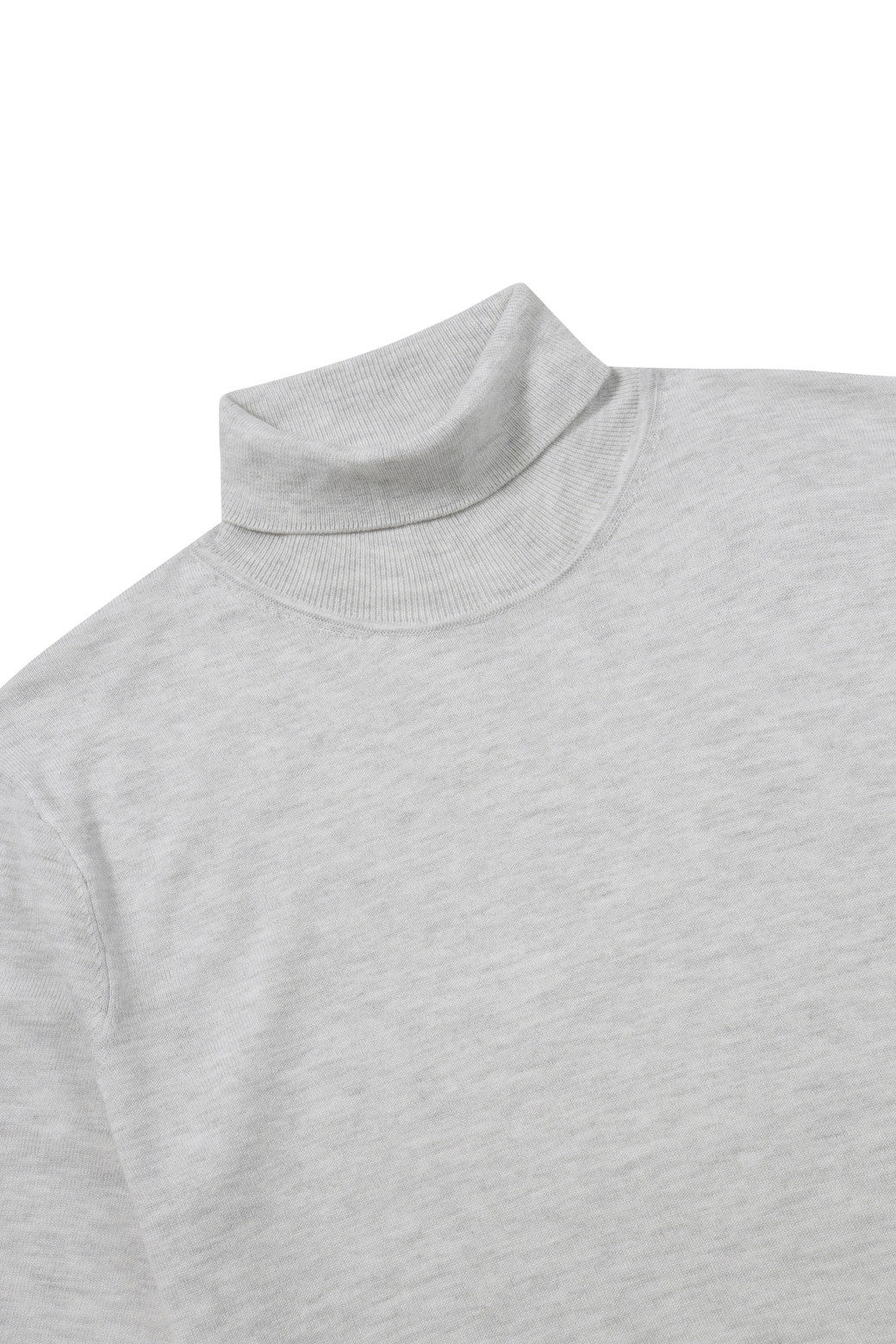 BRENTWOOD - 스웨터 - [에센셜스] 솔리드 워셔블 롱터틀넥 스웨터