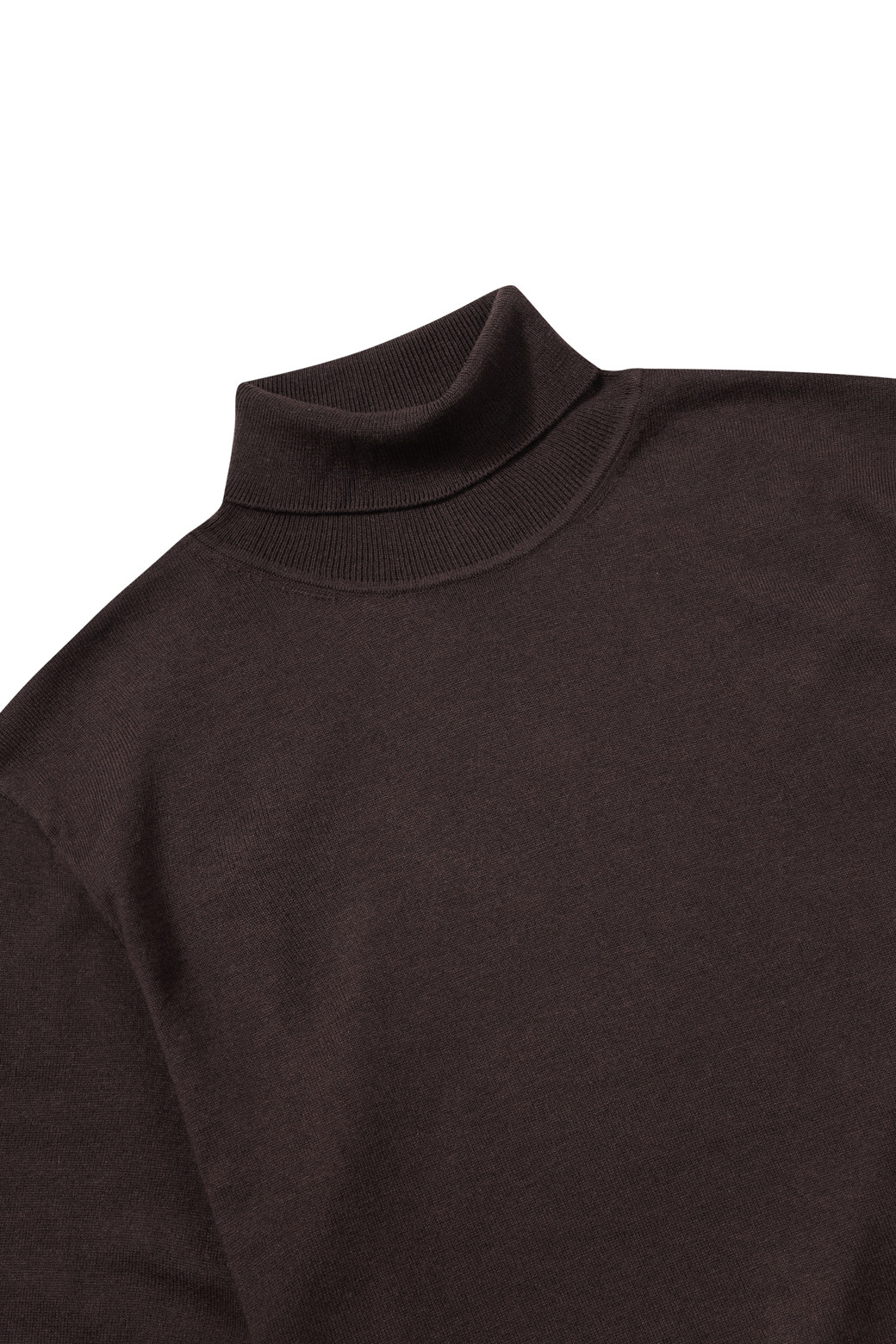 BRENTWOOD - 스웨터 - [에센셜스] 솔리드 워셔블 롱터틀넥 스웨터