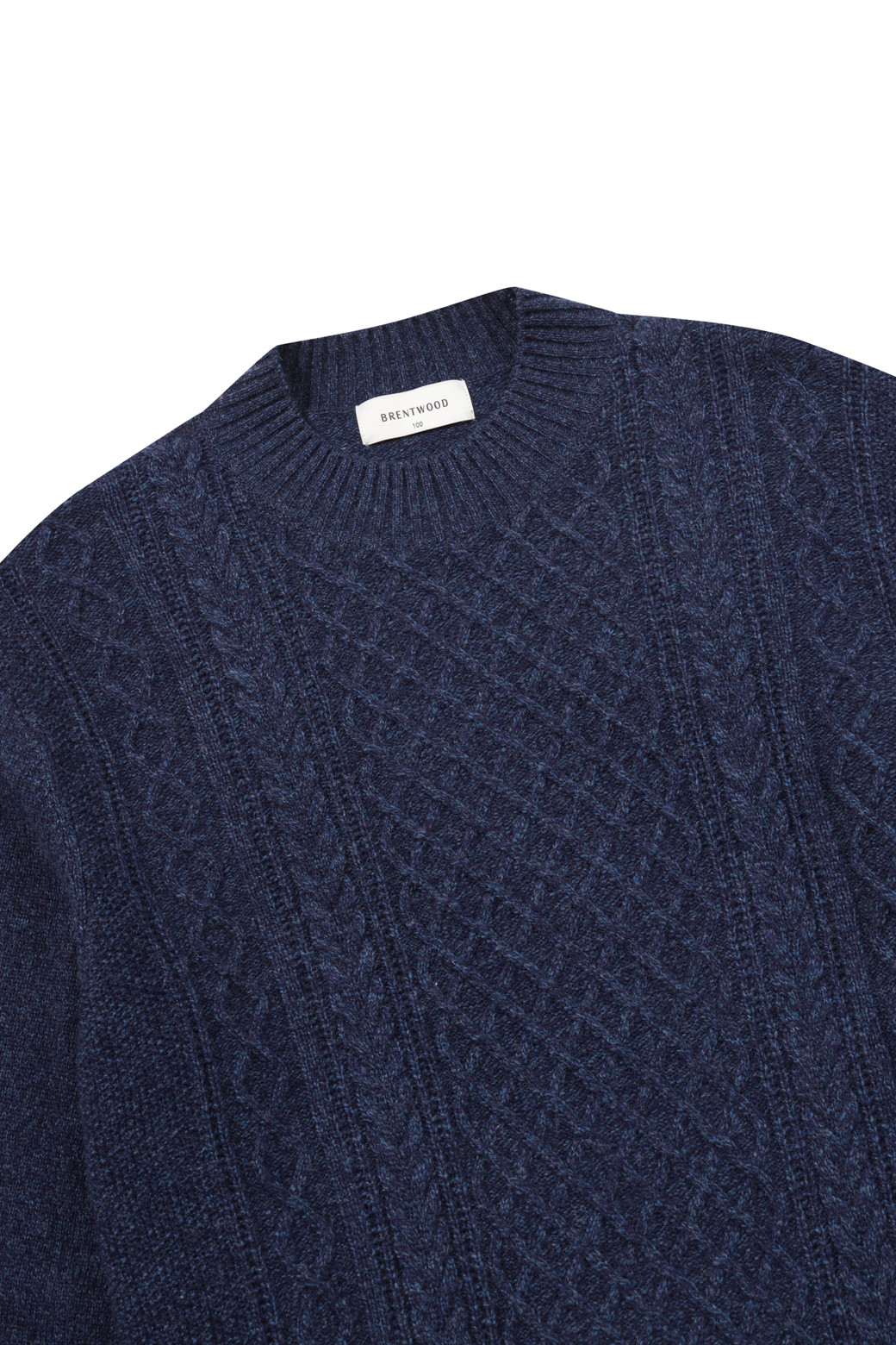 BRENTWOOD - 스웨터 - 케이블 하프터틀넥 스웨터