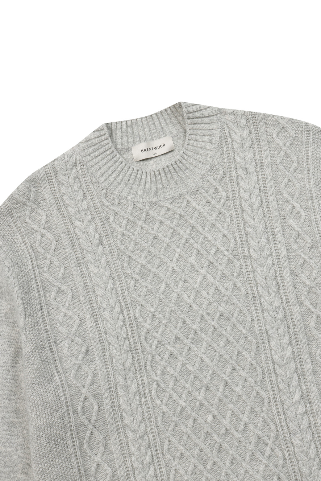 BRENTWOOD - 스웨터 - 케이블 하프터틀넥 스웨터
