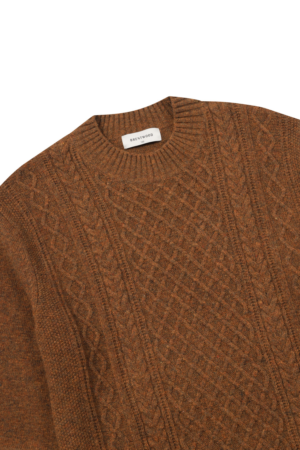 BRENTWOOD - 스웨터 - 케이블 하프터틀넥 스웨터