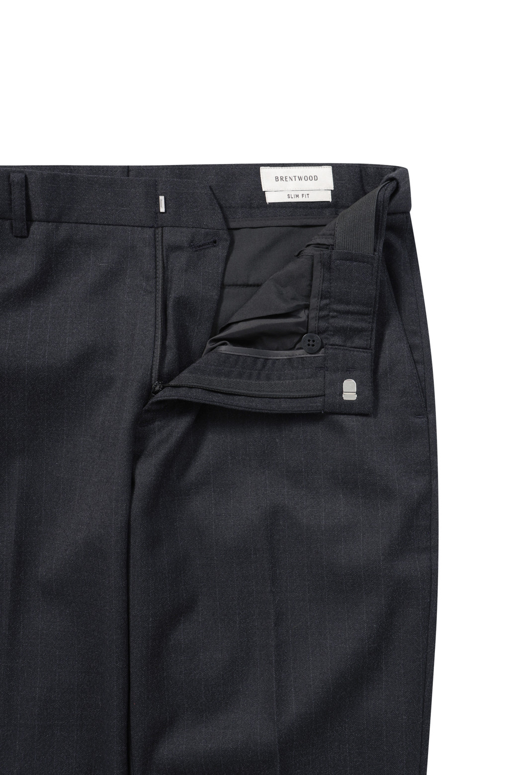 BRENTWOOD - 수트 - [액션슈트] 울블렌디드 스트라이프 슬림 슈트