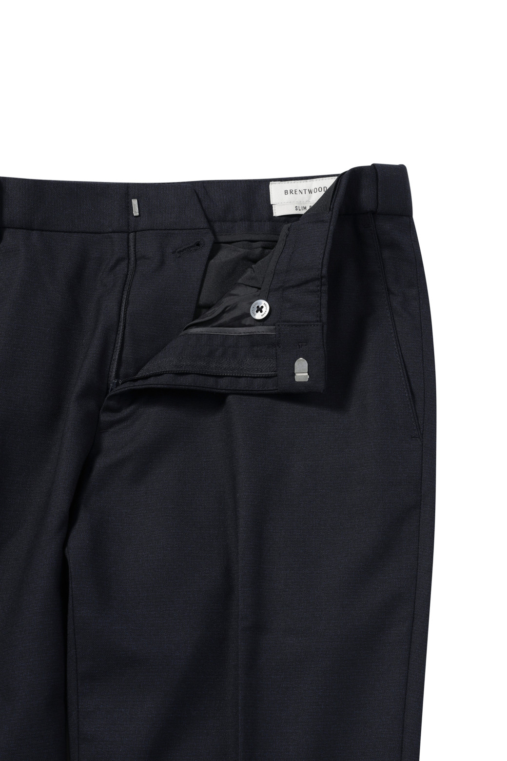 BRENTWOOD - 수트 - 울블렌디드 네이비 슬림 슈트