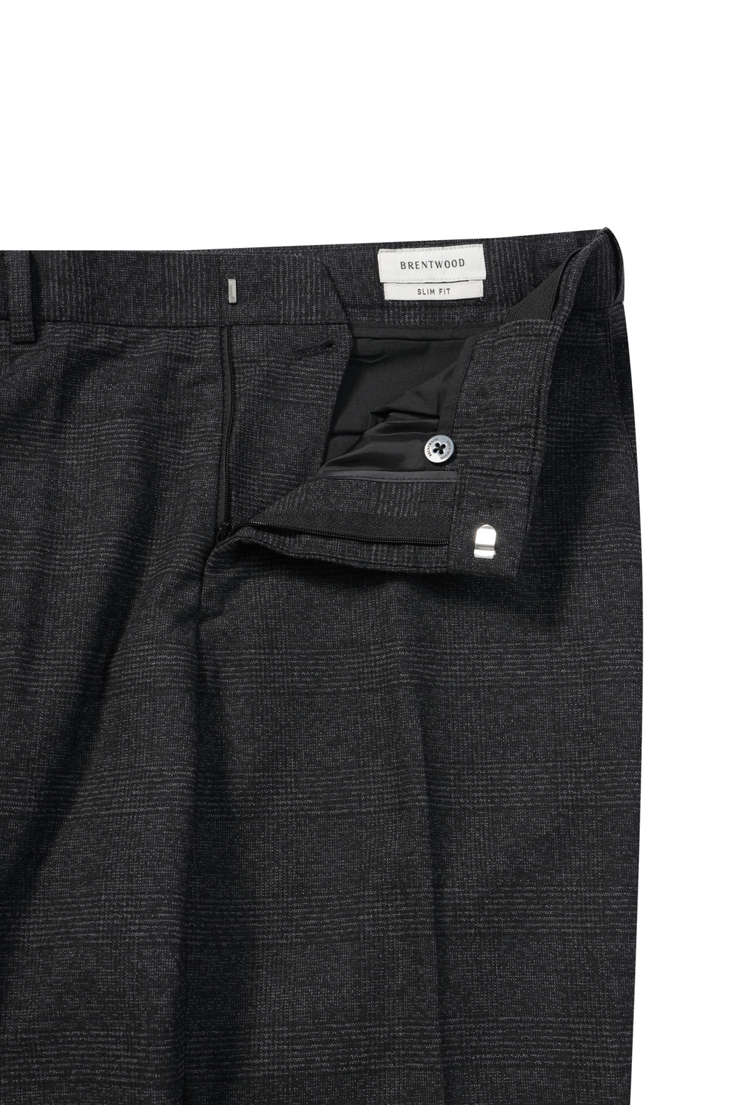 BRENTWOOD - 수트 - 울블렌디드 글렌체크 슬림 슈트