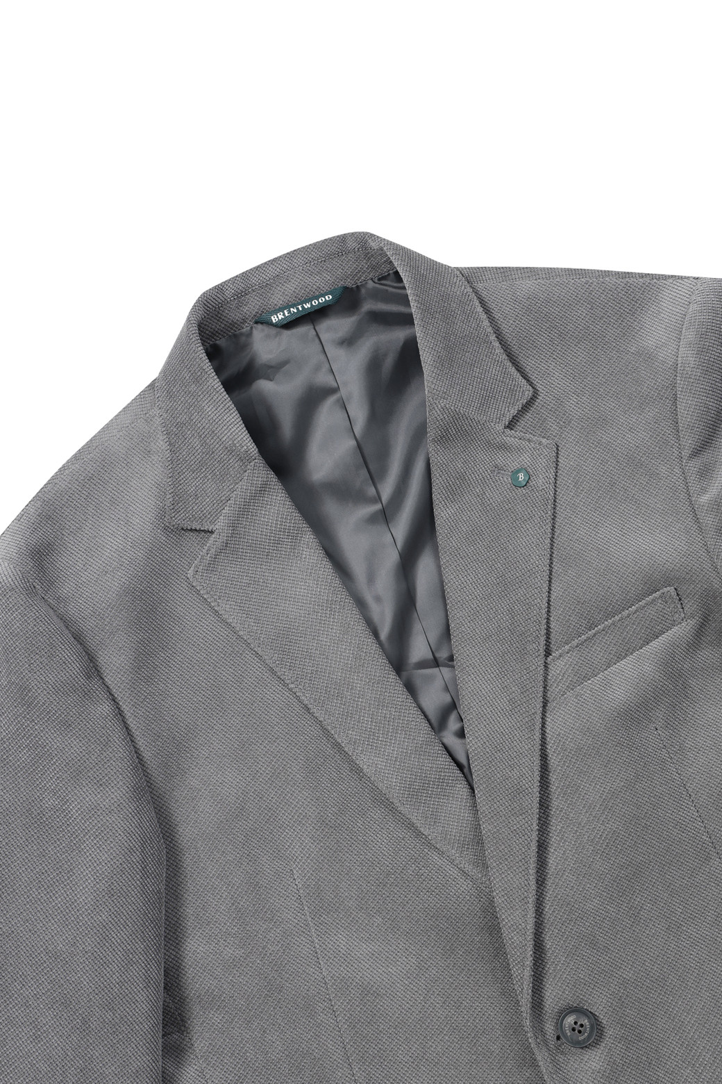 BRENTWOOD - 수트/블레이저자켓 - 미니멀 조직 솔리드 자켓