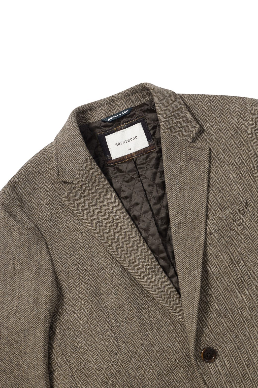 BRENTWOOD - 수트/블레이저자켓 - [헌팅자켓] 울블렌디드 헤링본 헌팅 자켓