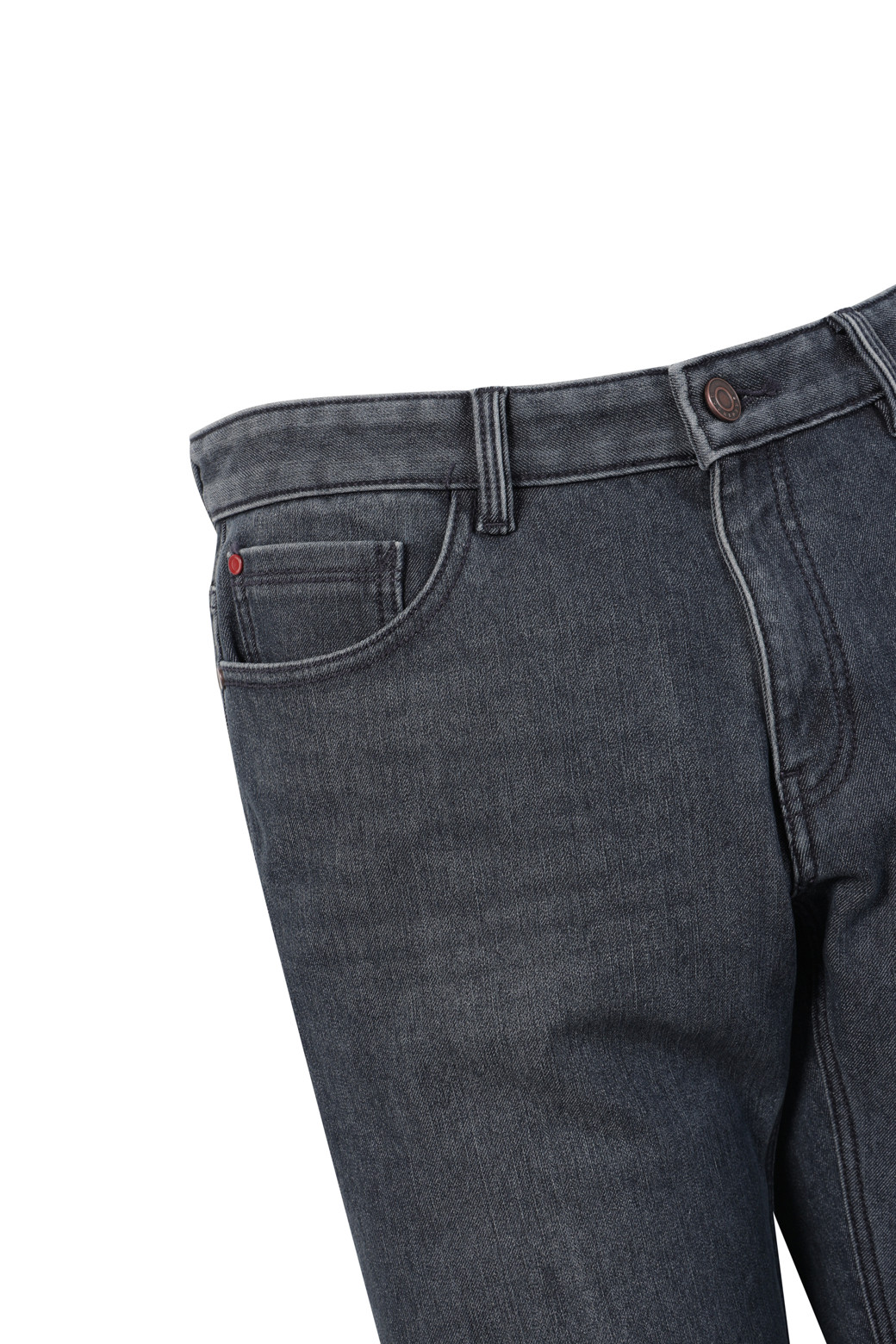 BRENTWOOD - 데님 - 스탠다드핏 그레이 본딩 데님