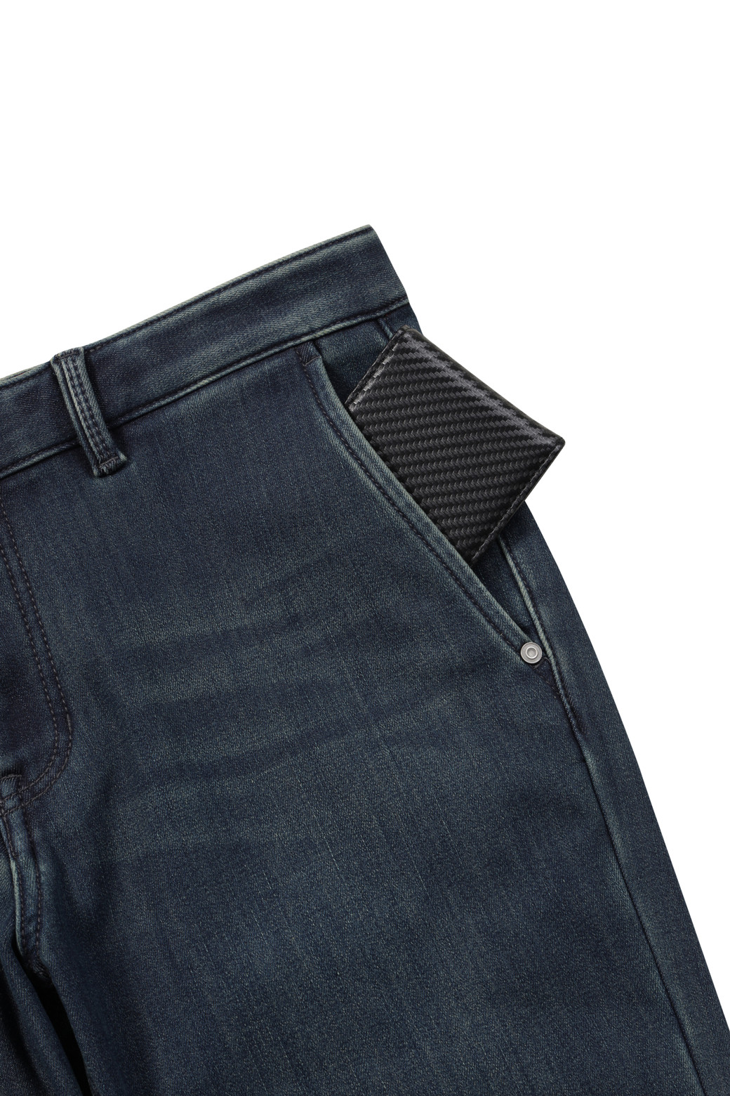 BRENTWOOD - 데님 - 스탠다드핏 블루 본딩 데님