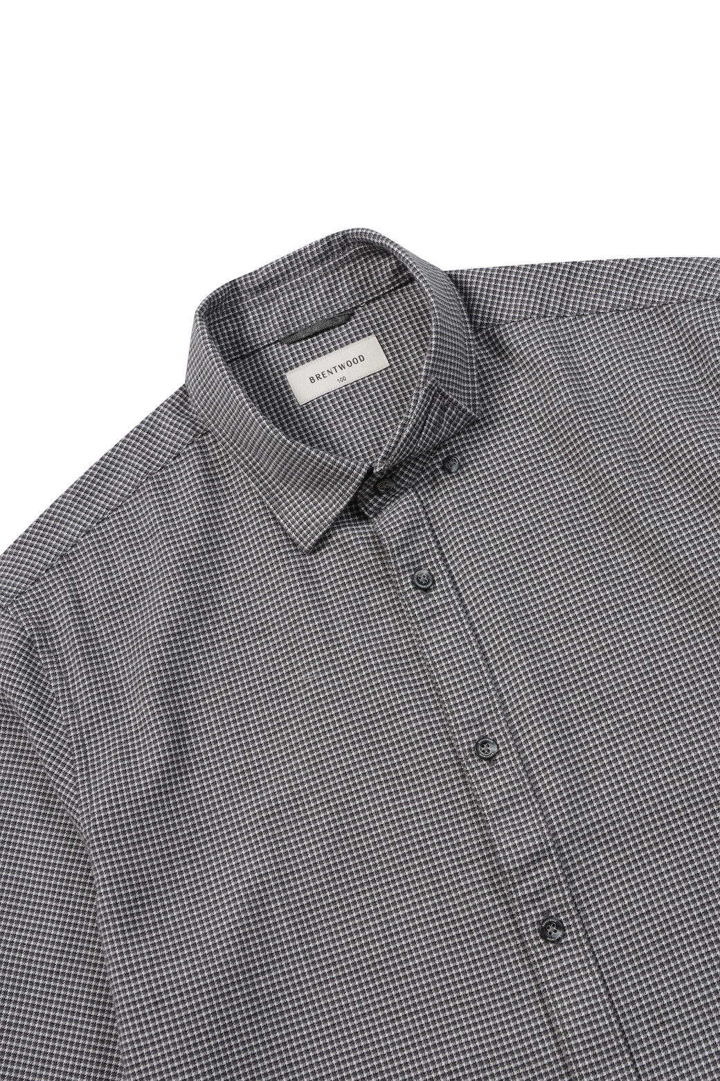 BRENTWOOD - 긴팔셔츠 - 솔리드 코튼 캐주얼셔츠