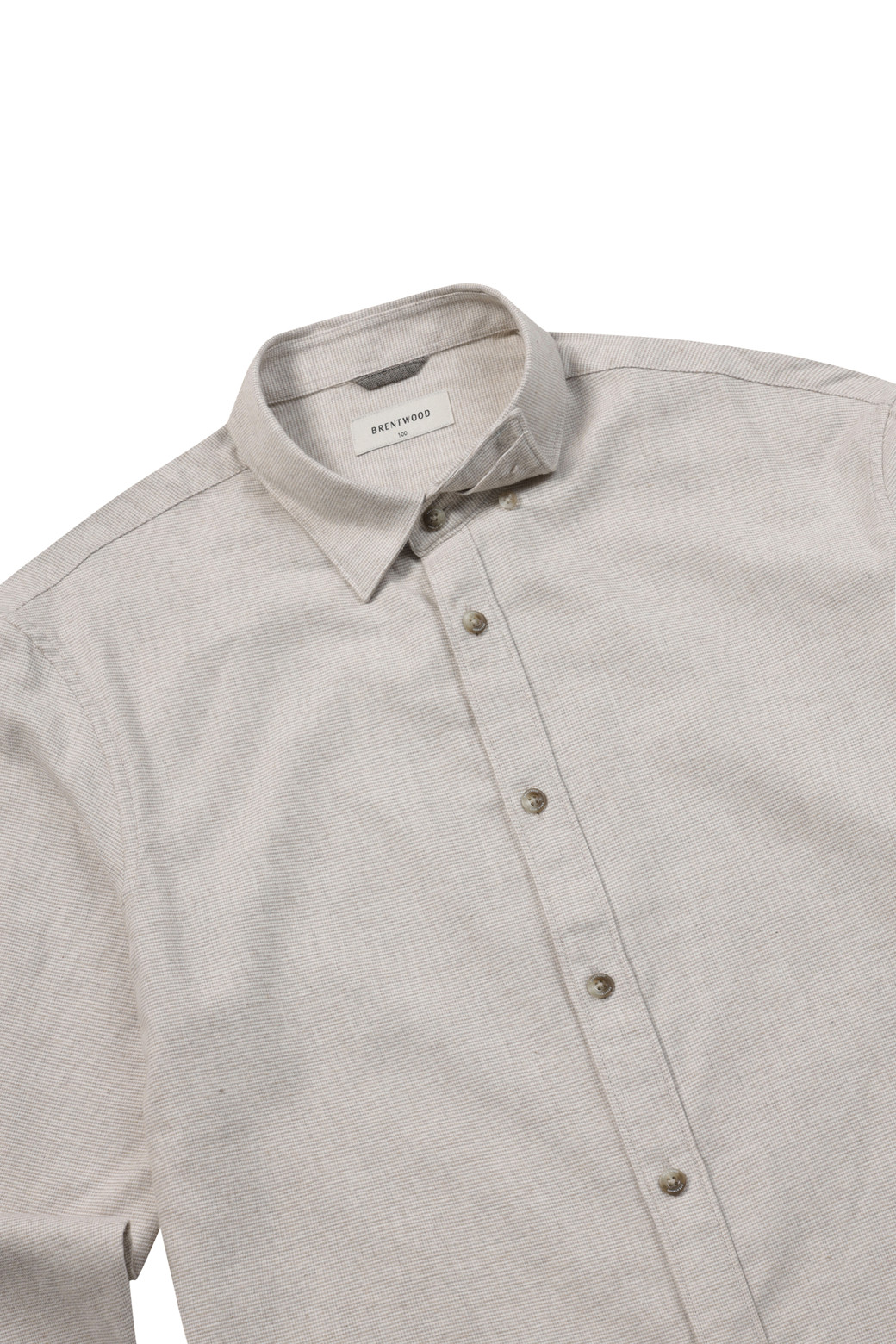 BRENTWOOD - 긴팔셔츠 - 마이크로 코튼 캐주얼셔츠
