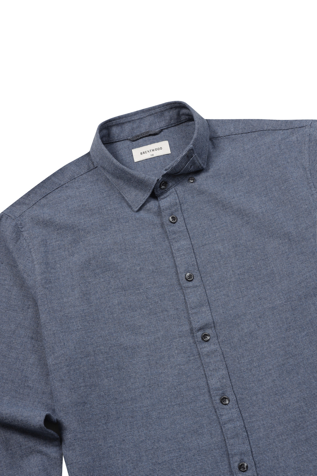 BRENTWOOD - 긴팔셔츠 - 마이크로 코튼 캐주얼셔츠