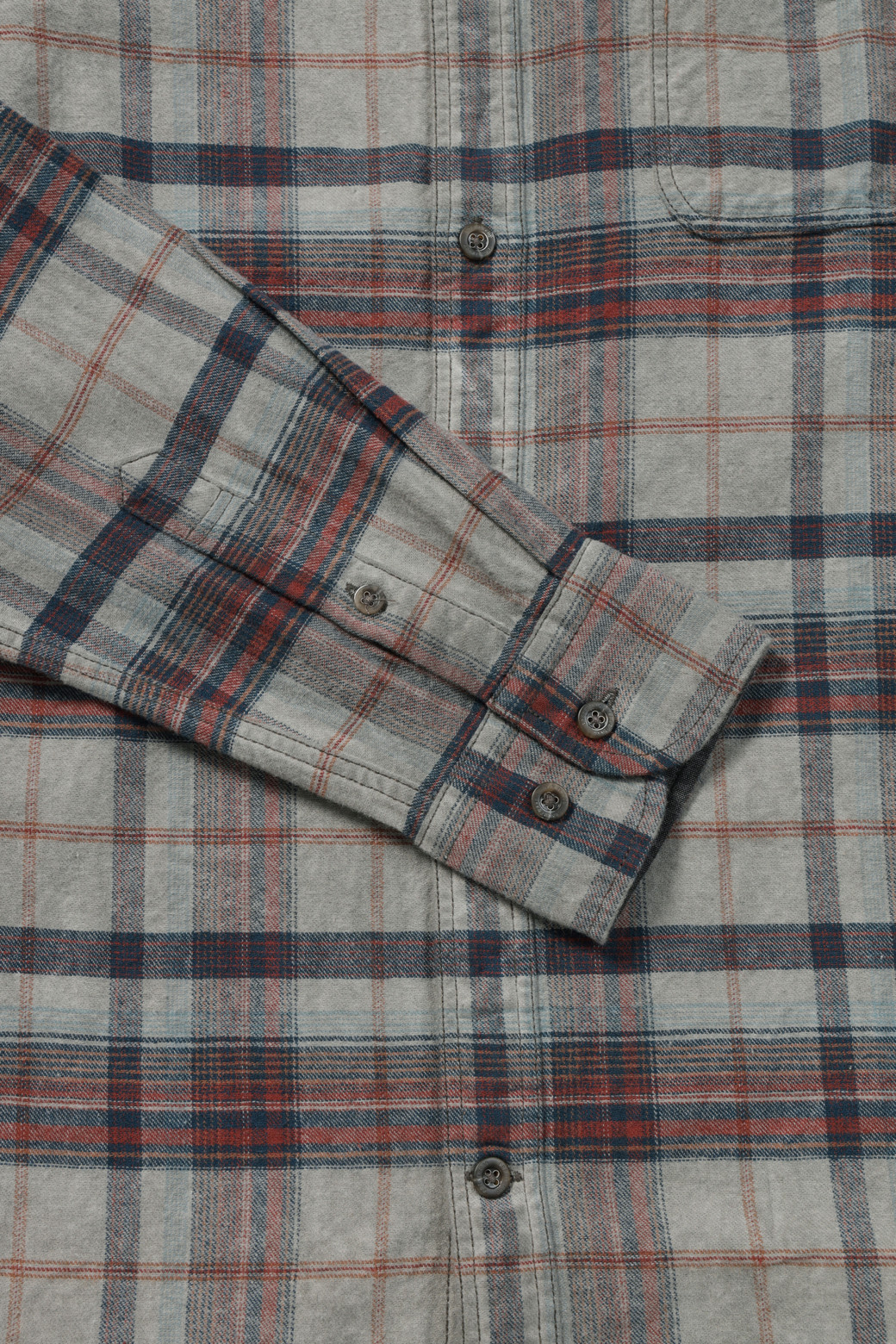 BRENTWOOD - 긴팔셔츠 - 가먼트다잉 체크 캐주얼셔츠