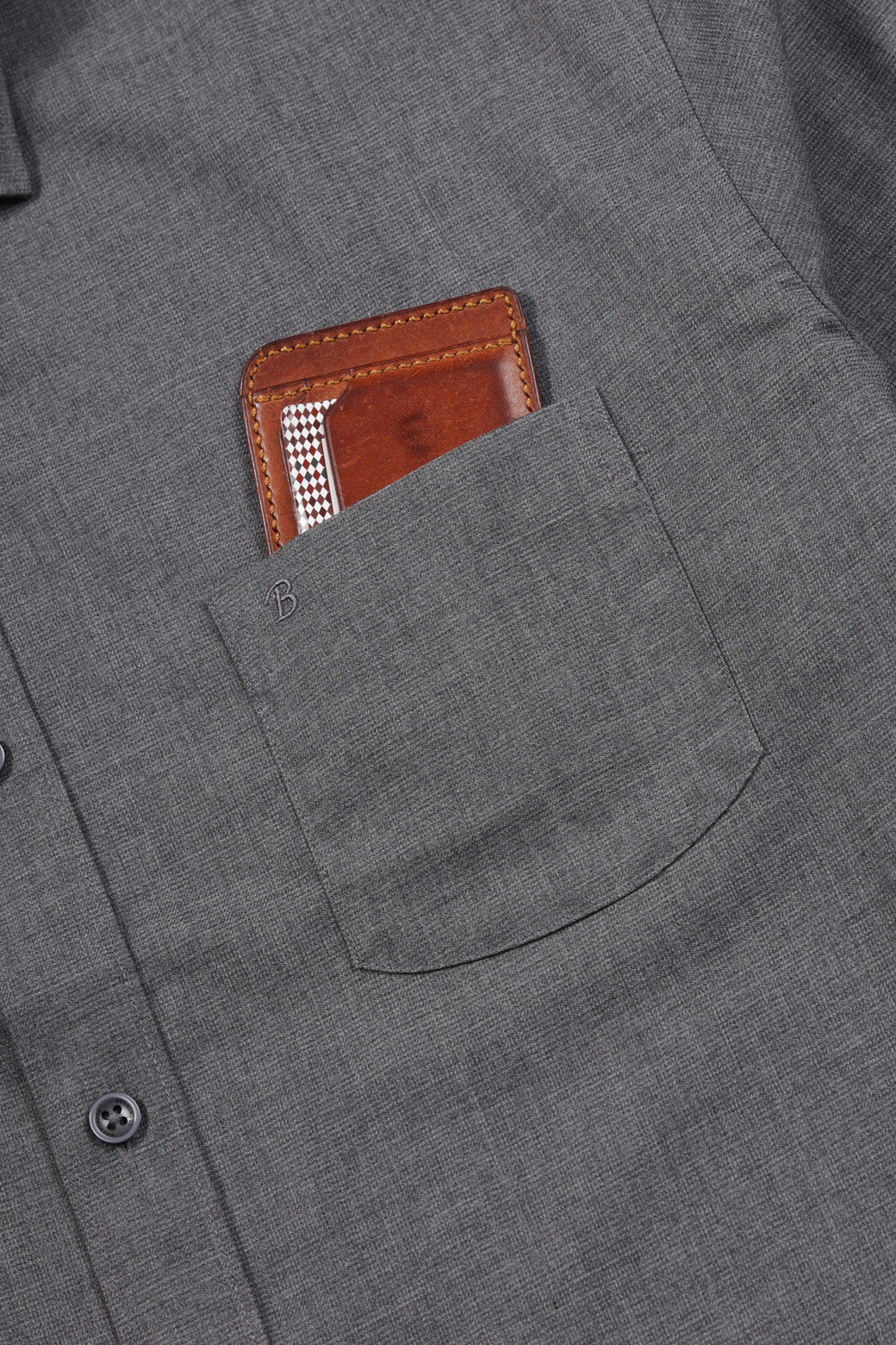 BRENTWOOD - 긴팔셔츠 - 레귤러핏 뱀부 블렌디드 드레스셔츠