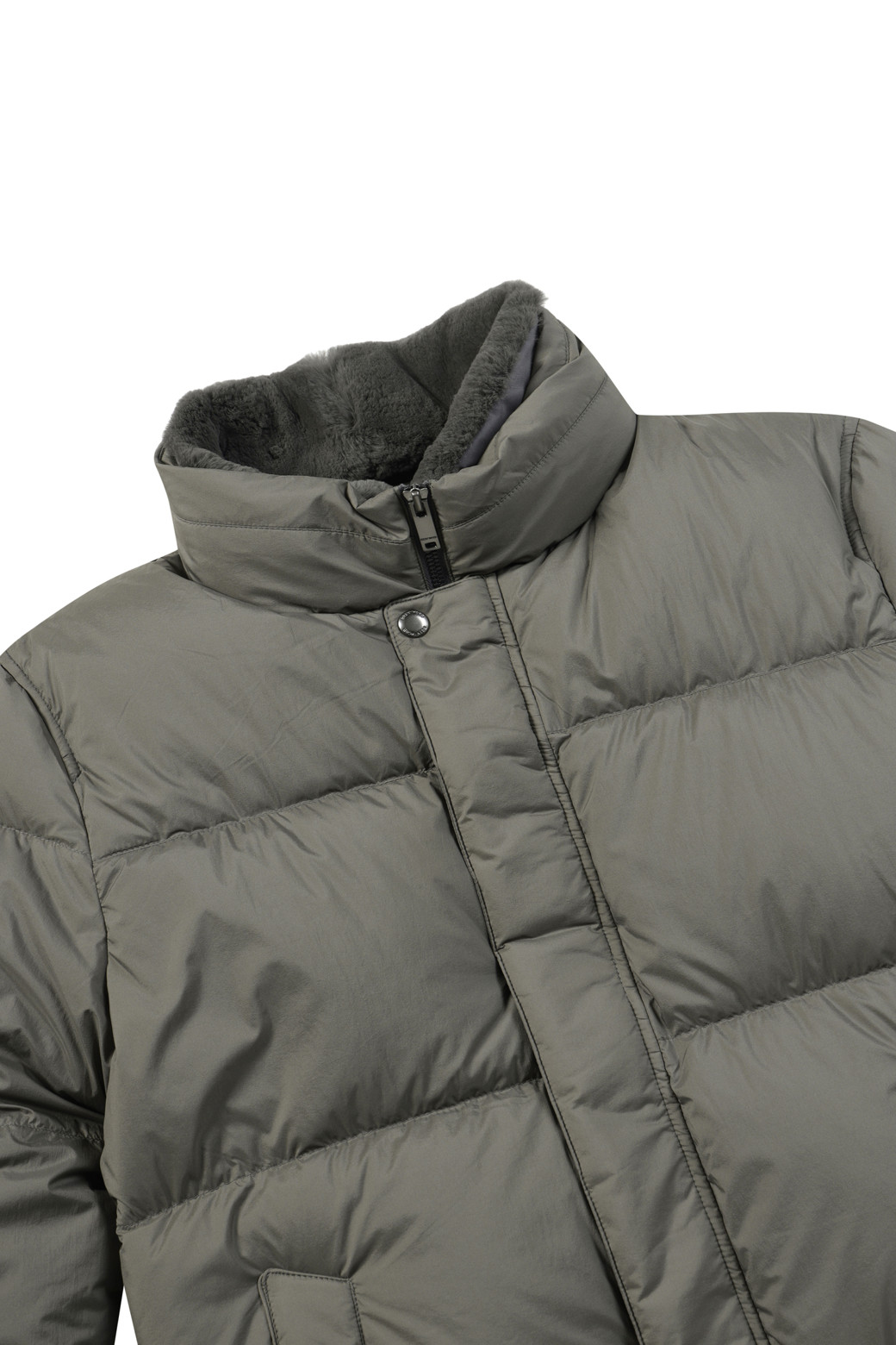 BRENTWOOD - 다운/패딩 - [에어다운] 칼라 FUR 다운 점퍼