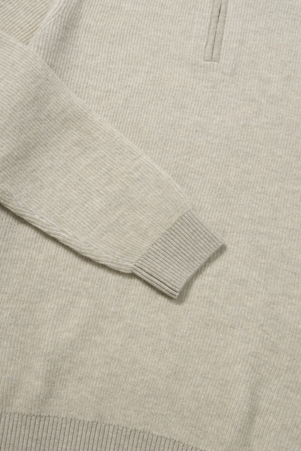 BRENTWOOD - 스웨터 - 웨일 조직 이중우수 하프집업 스웨터