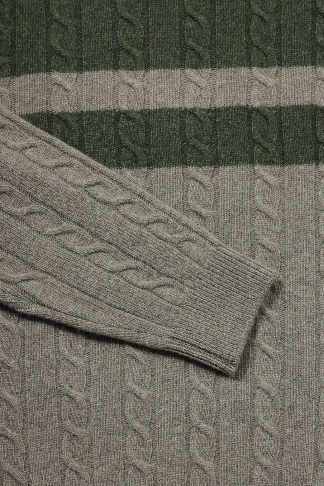 BRENTWOOD - 스웨터 - [셀렉션] 라쿤 혼방 블록 롱터틀넥 스웨터