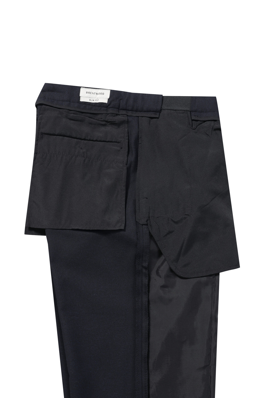 BRENTWOOD - 수트 - 울블렌디드 네이비 슬림 슈트