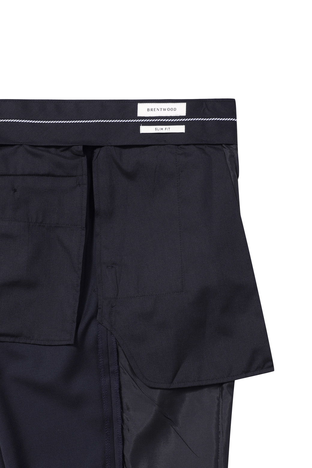 BRENTWOOD - 수트 - 사계절 솔리드 하프라이닝 슬림 슈트