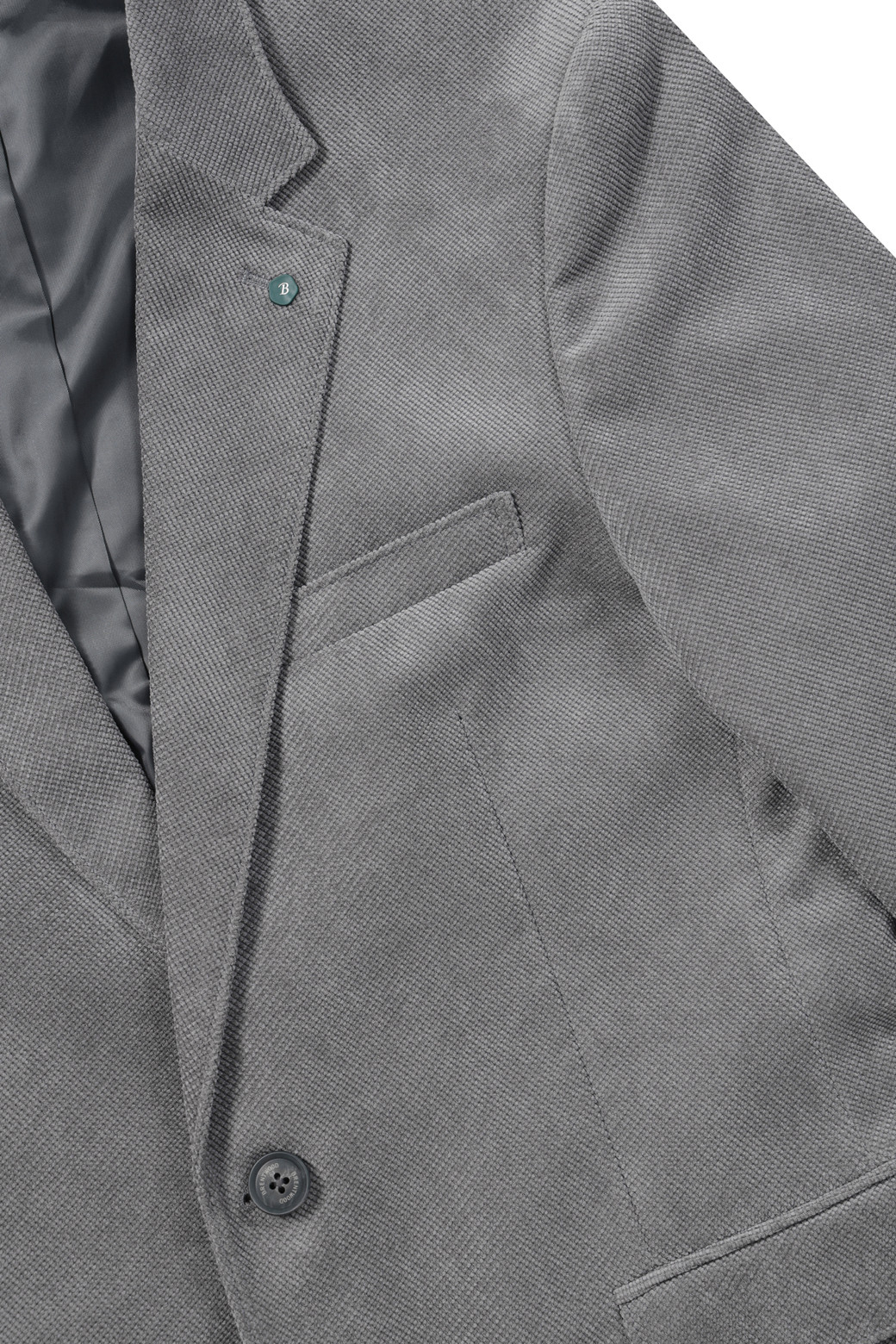 BRENTWOOD - 수트/블레이저자켓 - 미니멀 조직 솔리드 자켓