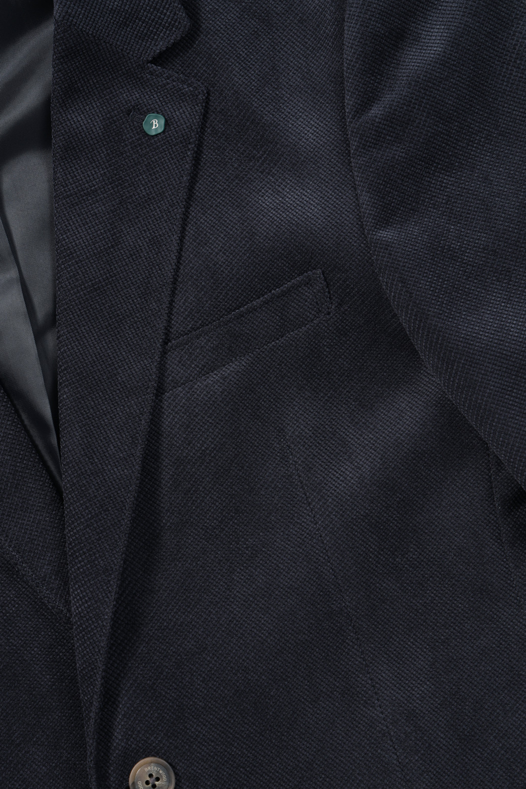 BRENTWOOD - 수트/블레이저자켓 - 미니멀 조직 솔리드 자켓