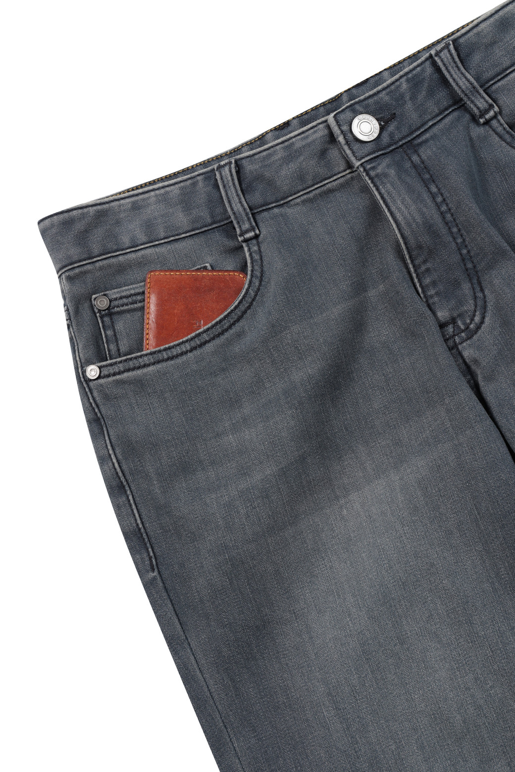 BRENTWOOD - 데님 - 슬렌더핏 그레이 데님