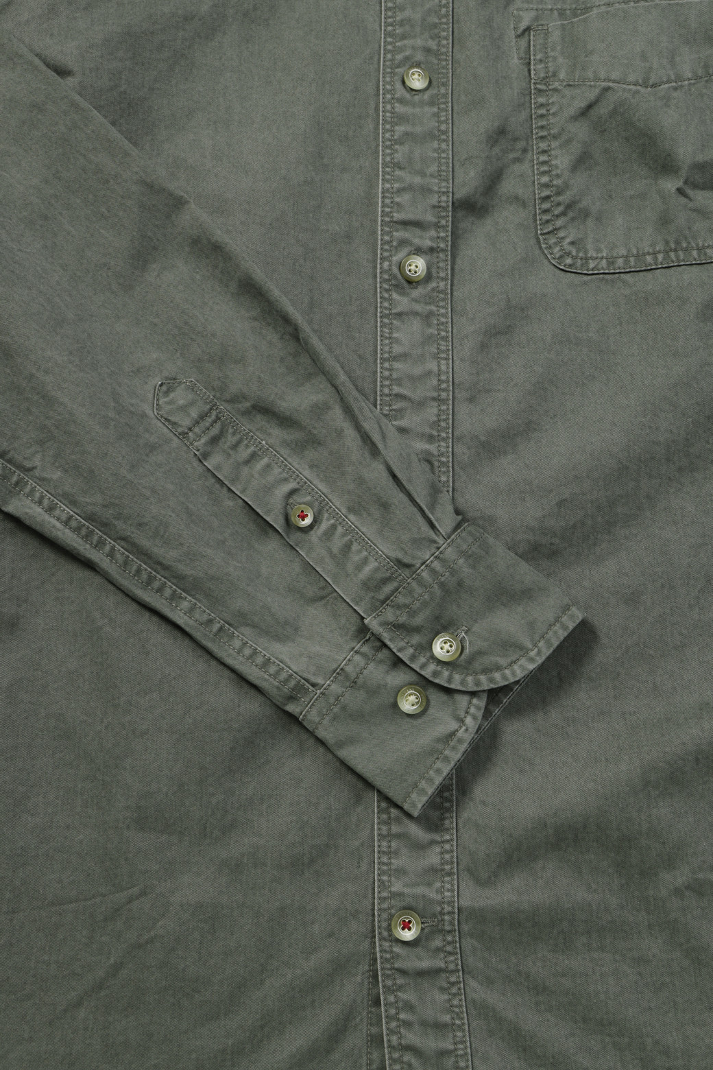 BRENTWOOD - 긴팔셔츠 - 솔리드 코튼 워싱 캐주얼셔츠