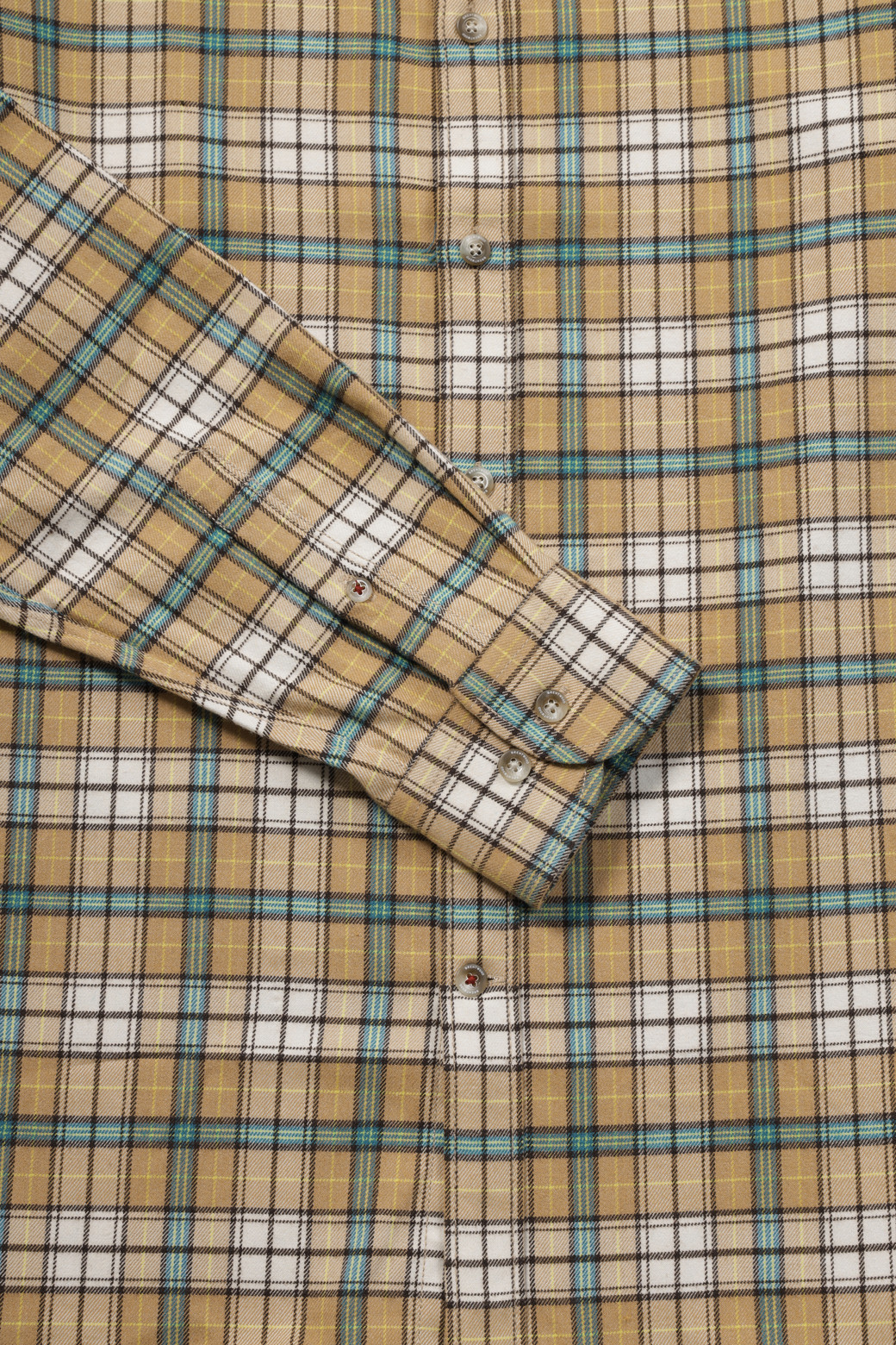 BRENTWOOD - 긴팔셔츠 - 옐로우 멀티체크 캐주얼셔츠