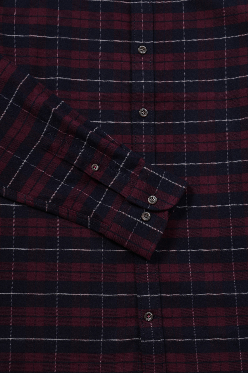 BRENTWOOD - 긴팔셔츠 - 레드 멀티체크 캐주얼셔츠