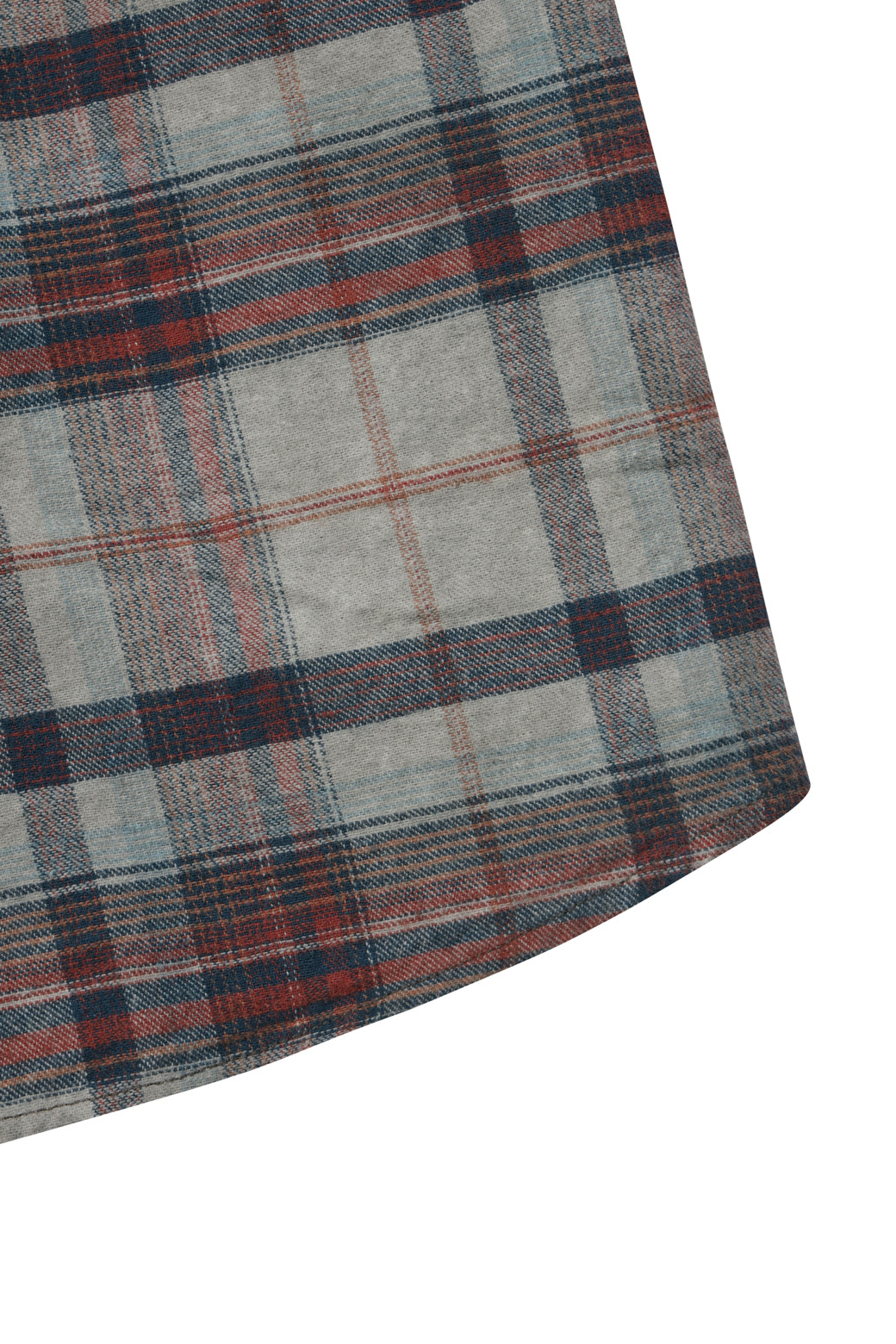 BRENTWOOD - 긴팔셔츠 - 가먼트다잉 체크 캐주얼셔츠