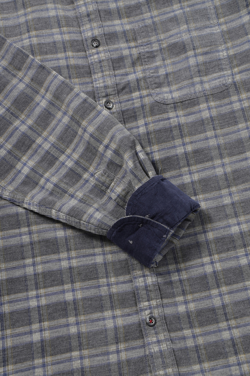 BRENTWOOD - 긴팔셔츠 - 체크 코듀로이 캐주얼셔츠