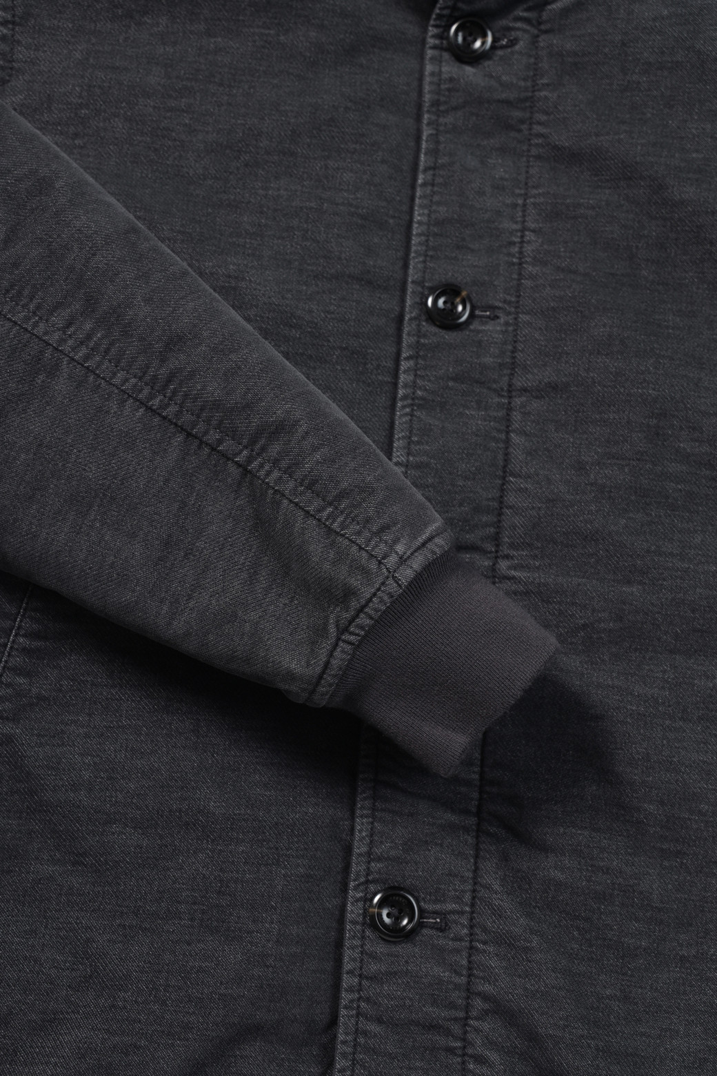 BRENTWOOD - 블루종/점퍼 - [셀렉션] 니트 배색 몰스킨 블루종