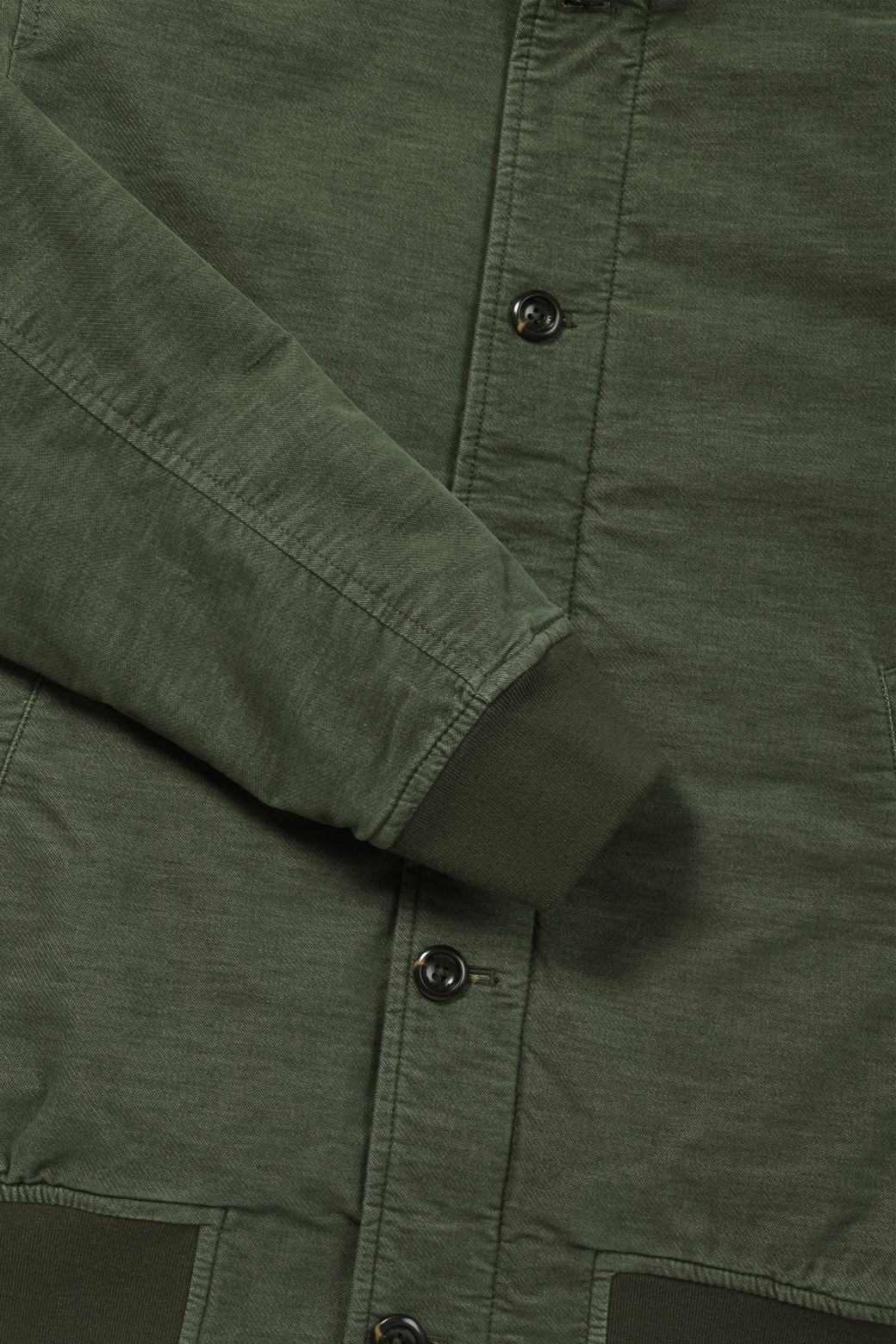 BRENTWOOD - 블루종/점퍼 - [셀렉션] 니트 배색 몰스킨 블루종