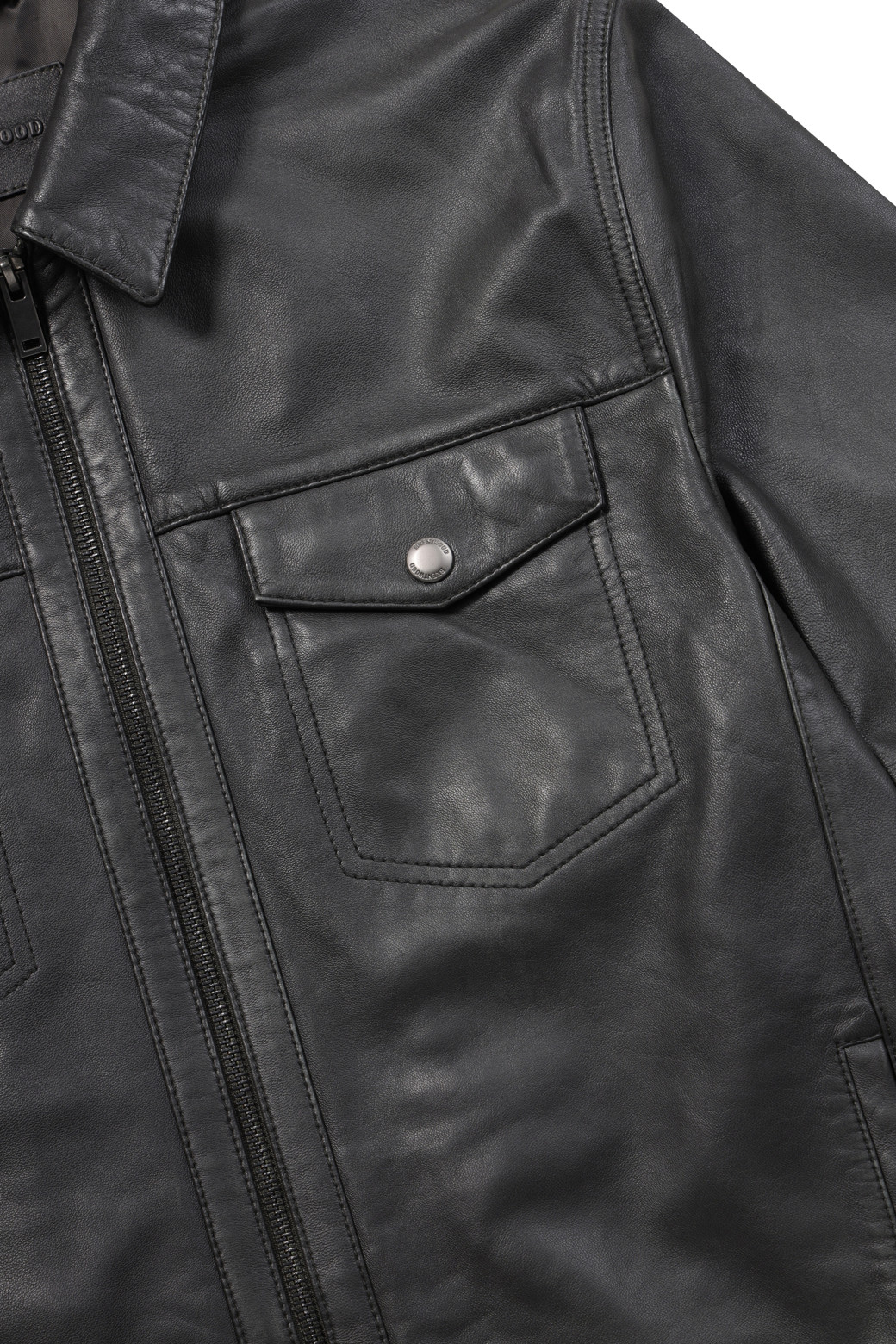 BRENTWOOD - 블루종/점퍼 - [볼더레더] 세미베지터블 양가죽 트러커