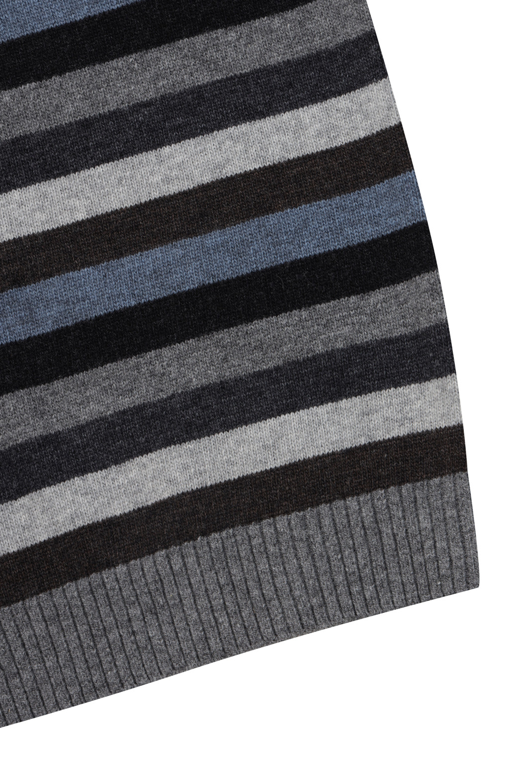 BRENTWOOD - 스웨터 - 멀티 컬러 블록 패턴 라운드넥 스웨터