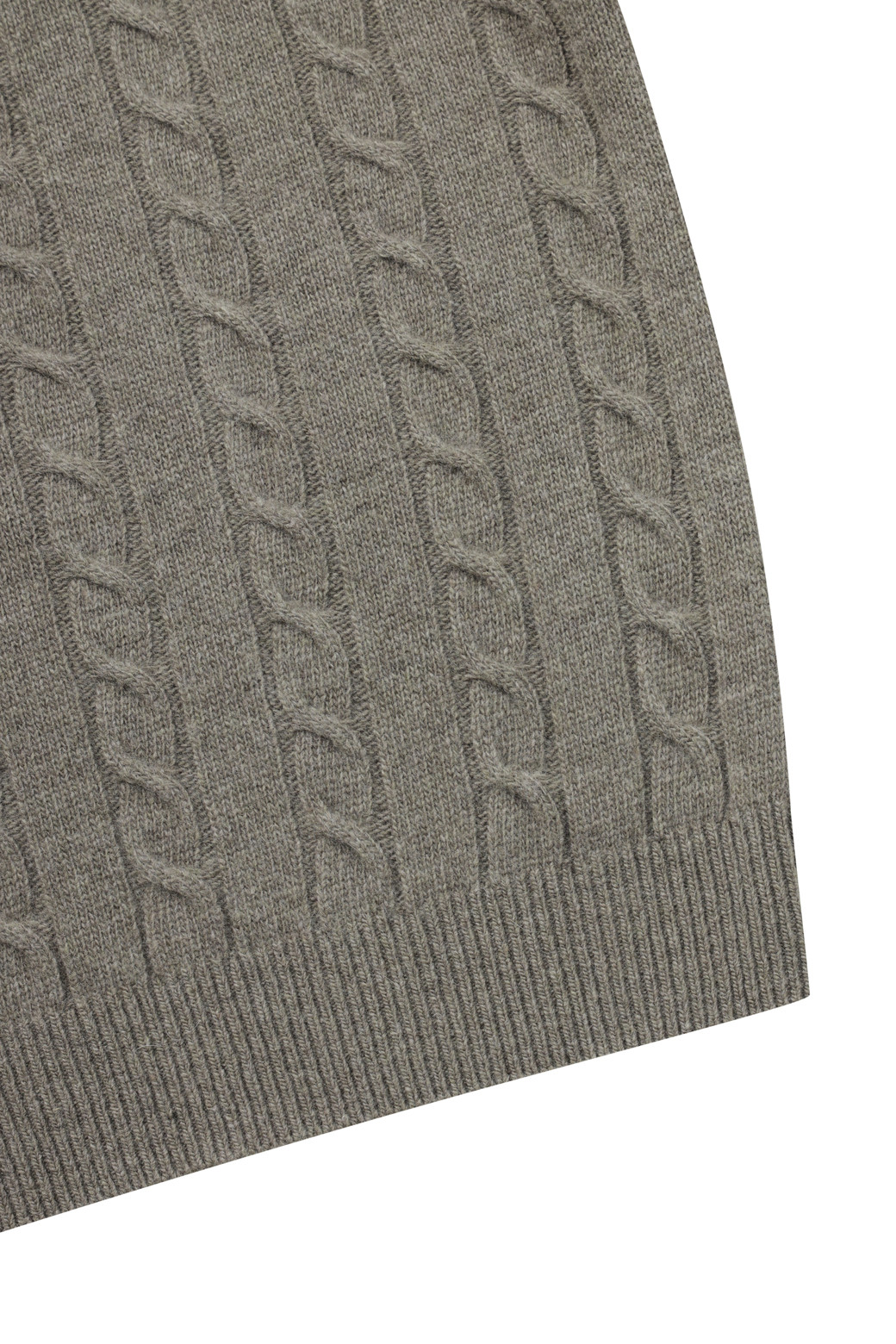 BRENTWOOD - 스웨터 - [셀렉션] 라쿤 혼방 블록 롱터틀넥 스웨터