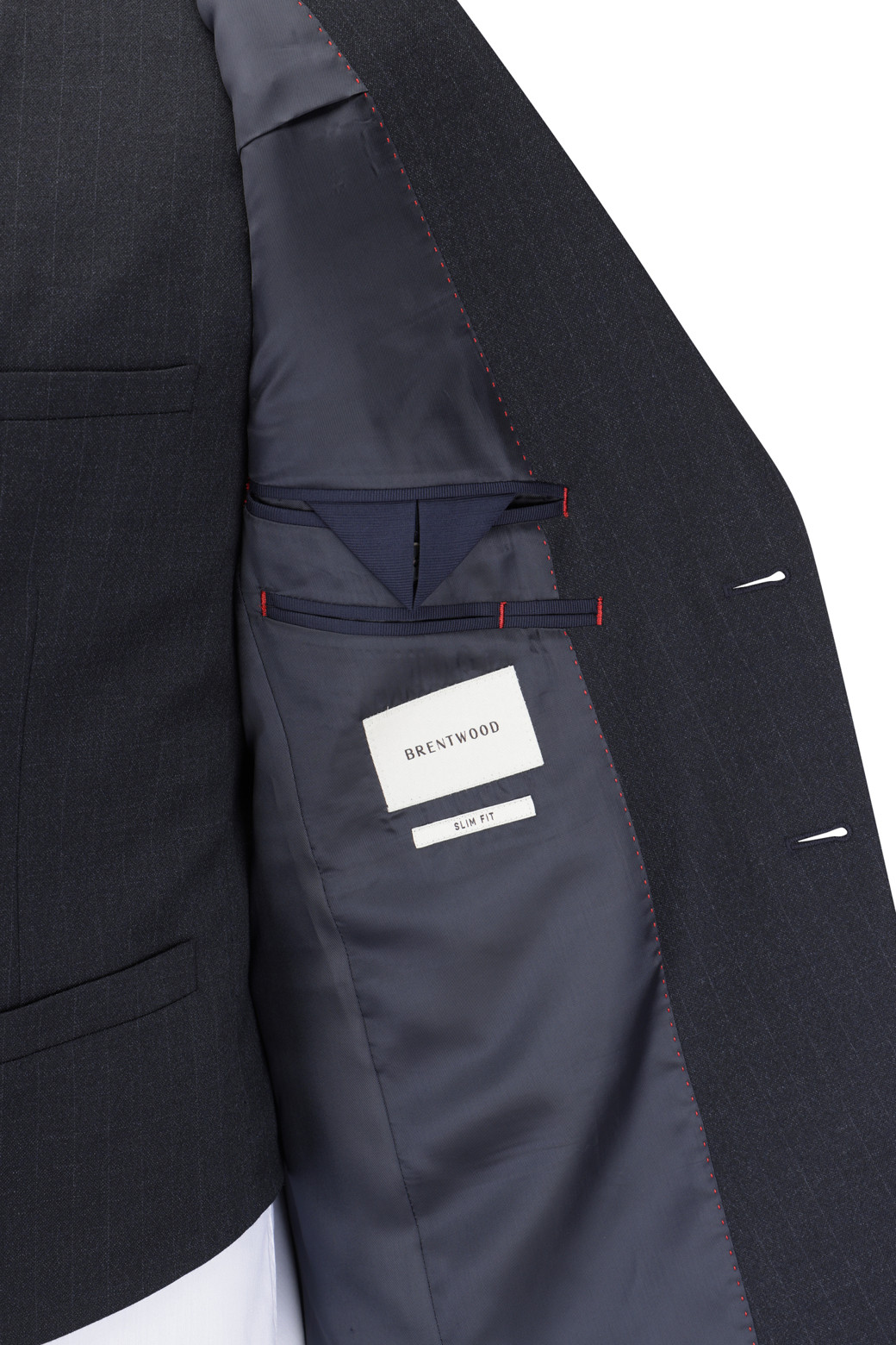 BRENTWOOD - 수트 - [액션슈트] 울블렌디드 스트라이프 슬림 슈트