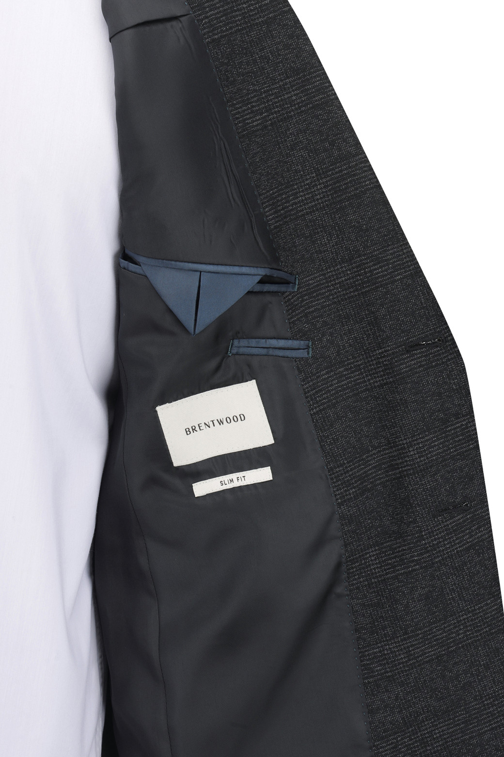 BRENTWOOD - 수트 - 울블렌디드 글렌체크 슬림 슈트