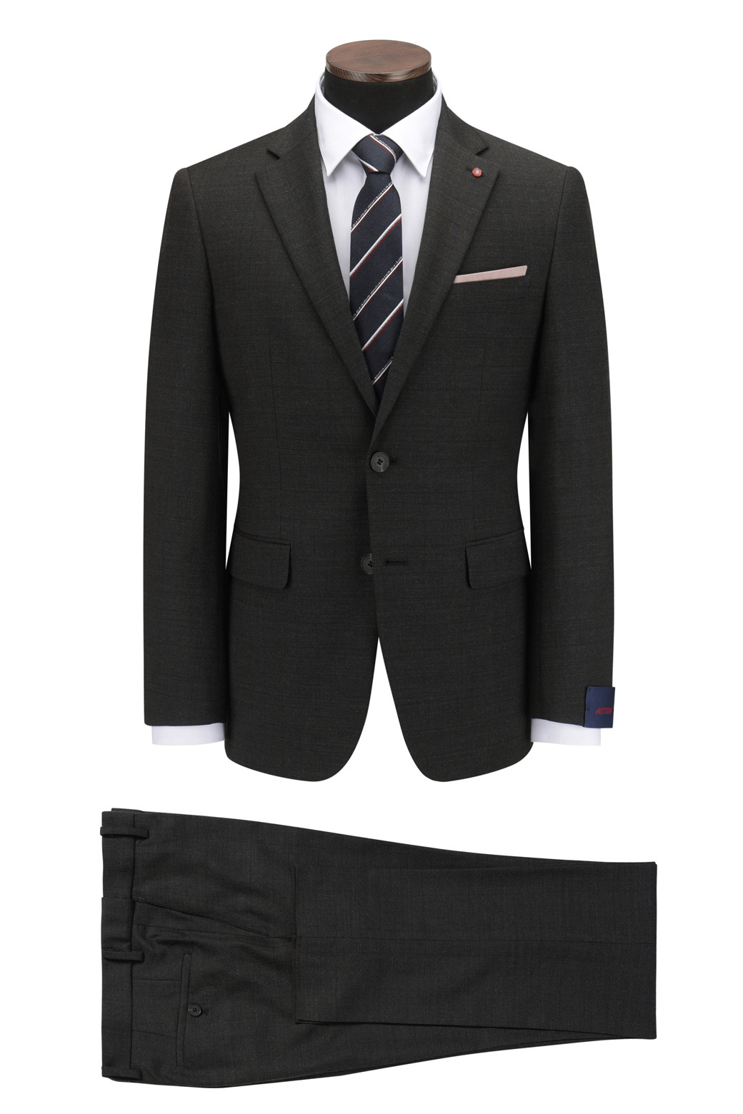 BRENTWOOD - 수트 - [액션슈트] 울블렌디드 글렌체크 슬림 슈트