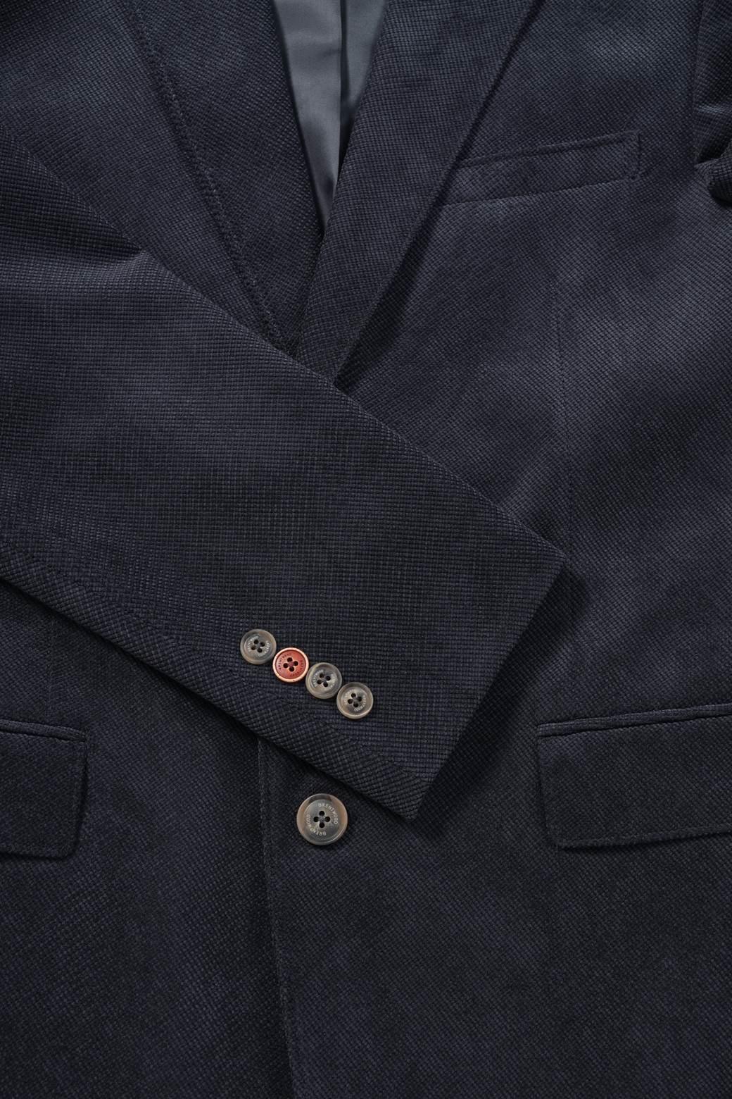 BRENTWOOD - 수트/블레이저자켓 - 미니멀 조직 솔리드 자켓