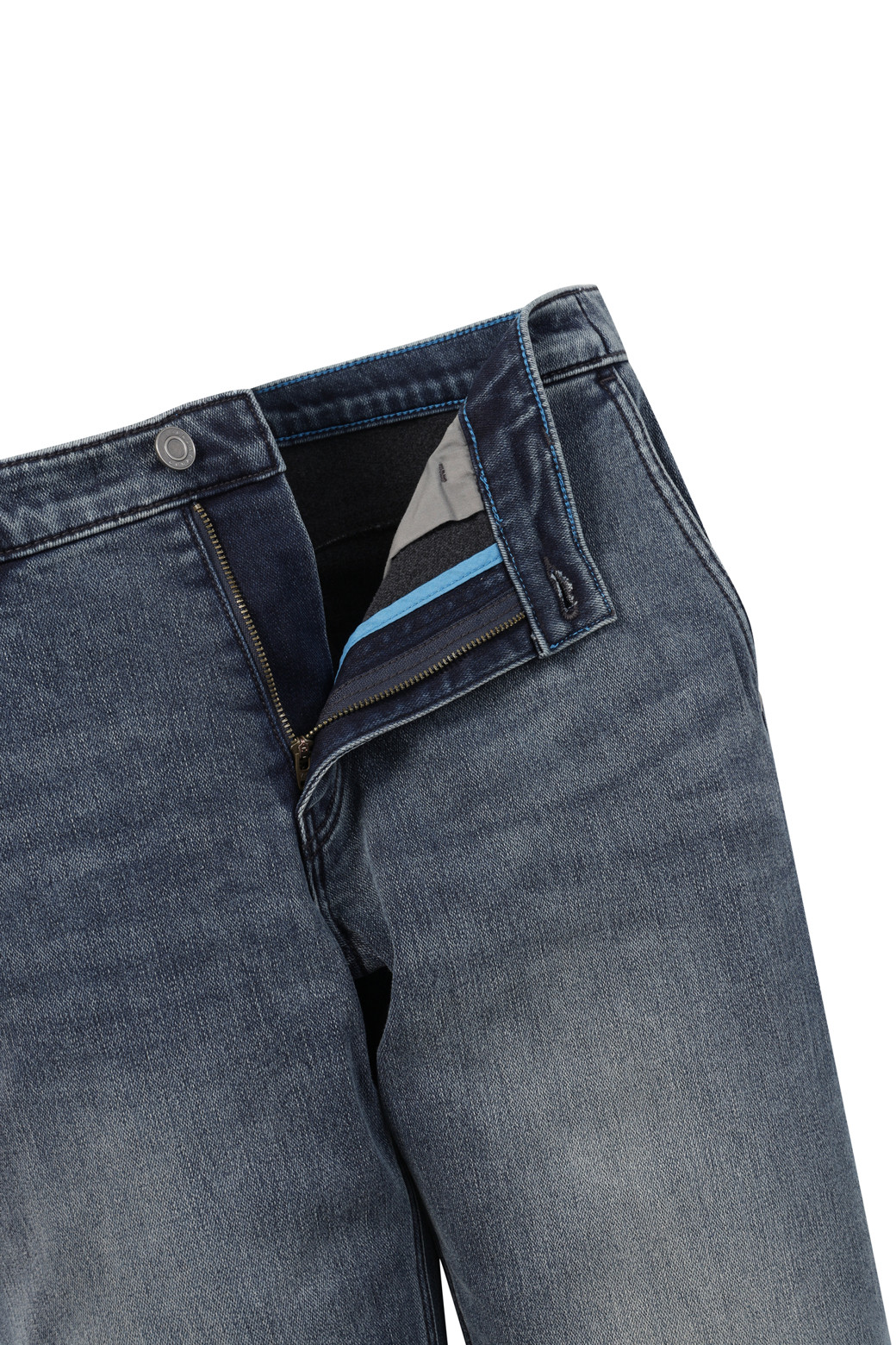 BRENTWOOD - 데님 - 릴렉스핏 기모 블루 데님