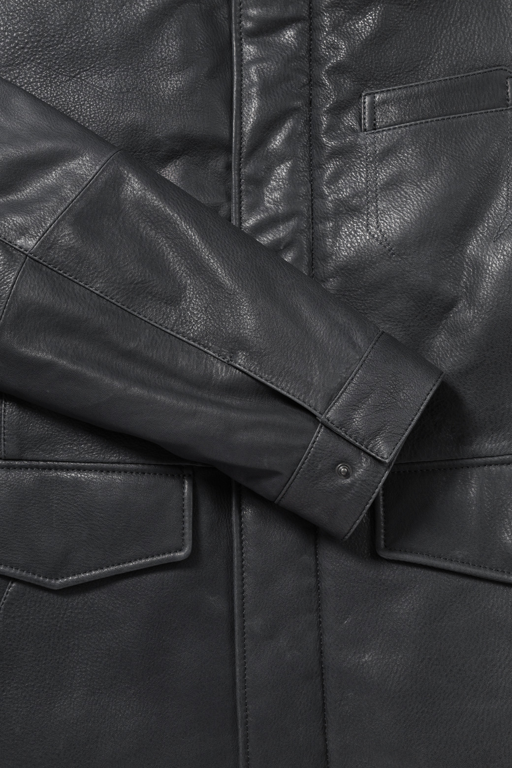 BRENTWOOD - 블루종/점퍼 - FUR 칼라 양가죽 다운 사파리