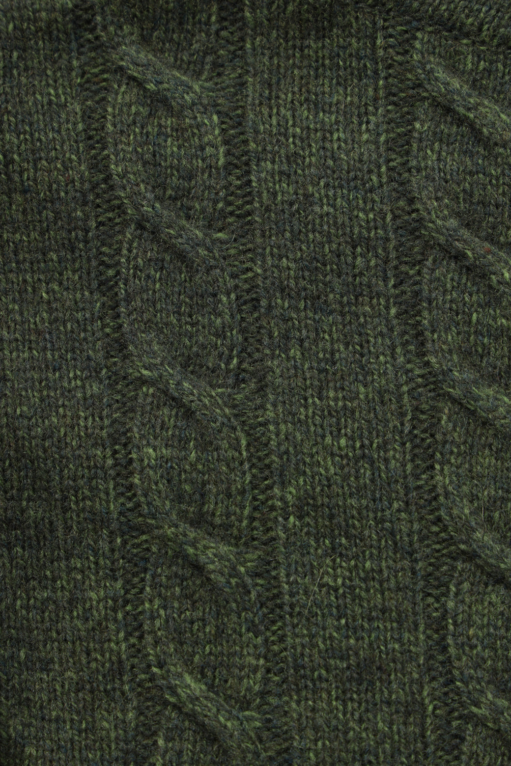 BRENTWOOD - 스웨터 - [셀렉션] 라쿤 혼방 블록 롱터틀넥 스웨터