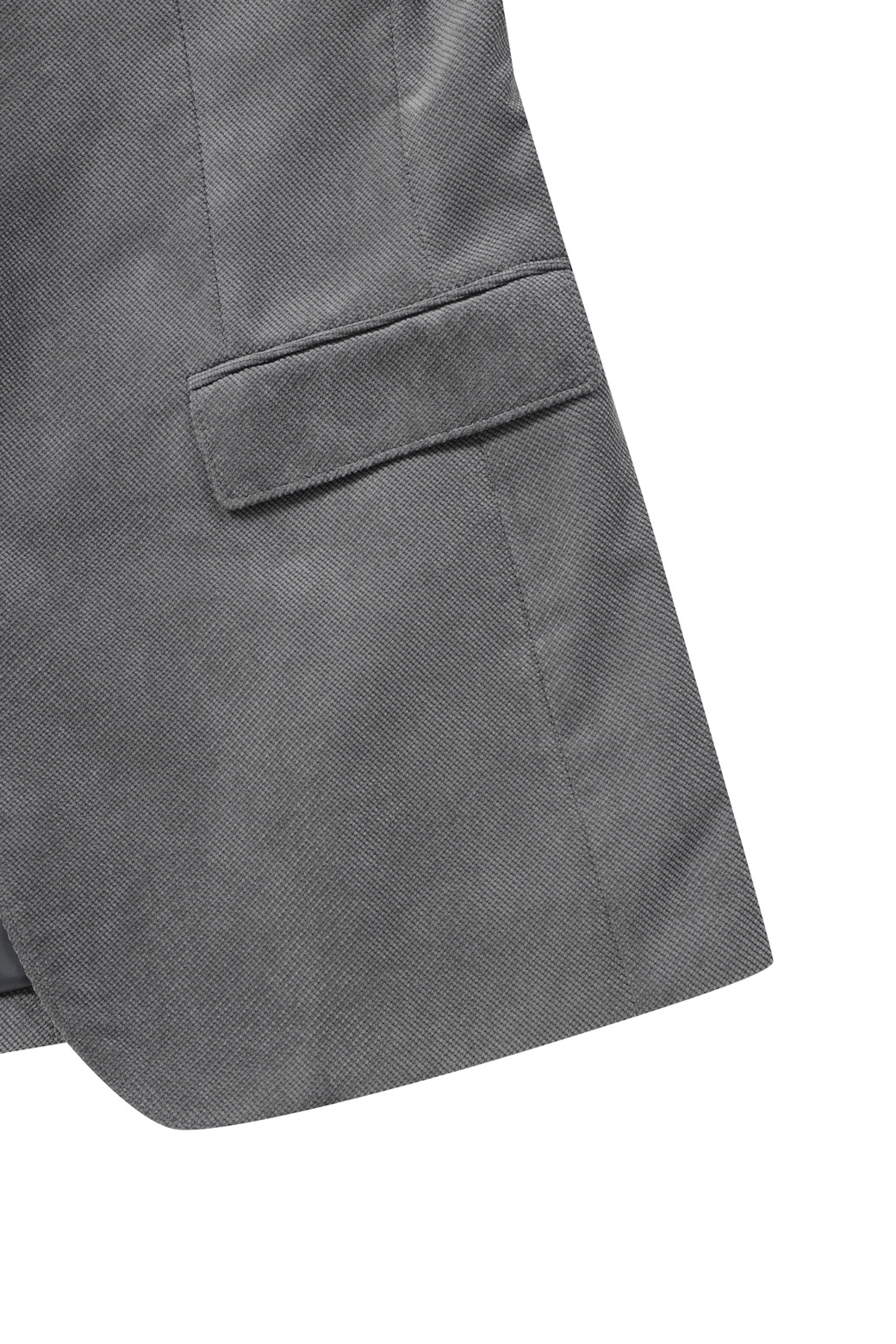 BRENTWOOD - 수트/블레이저자켓 - 미니멀 조직 솔리드 자켓