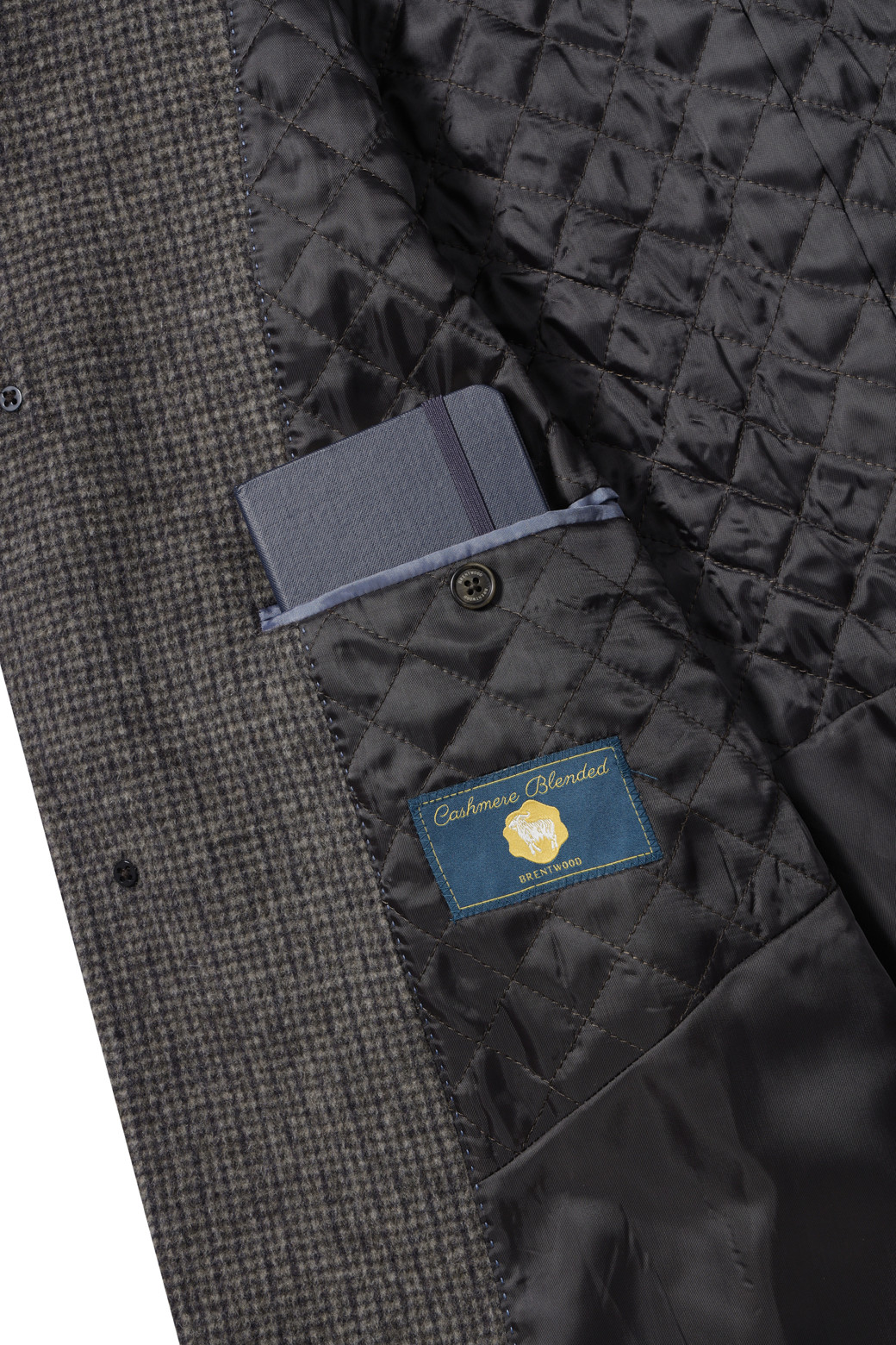 BRENTWOOD - 코트 - 울/캐시미어 블렌디드 하프 코트